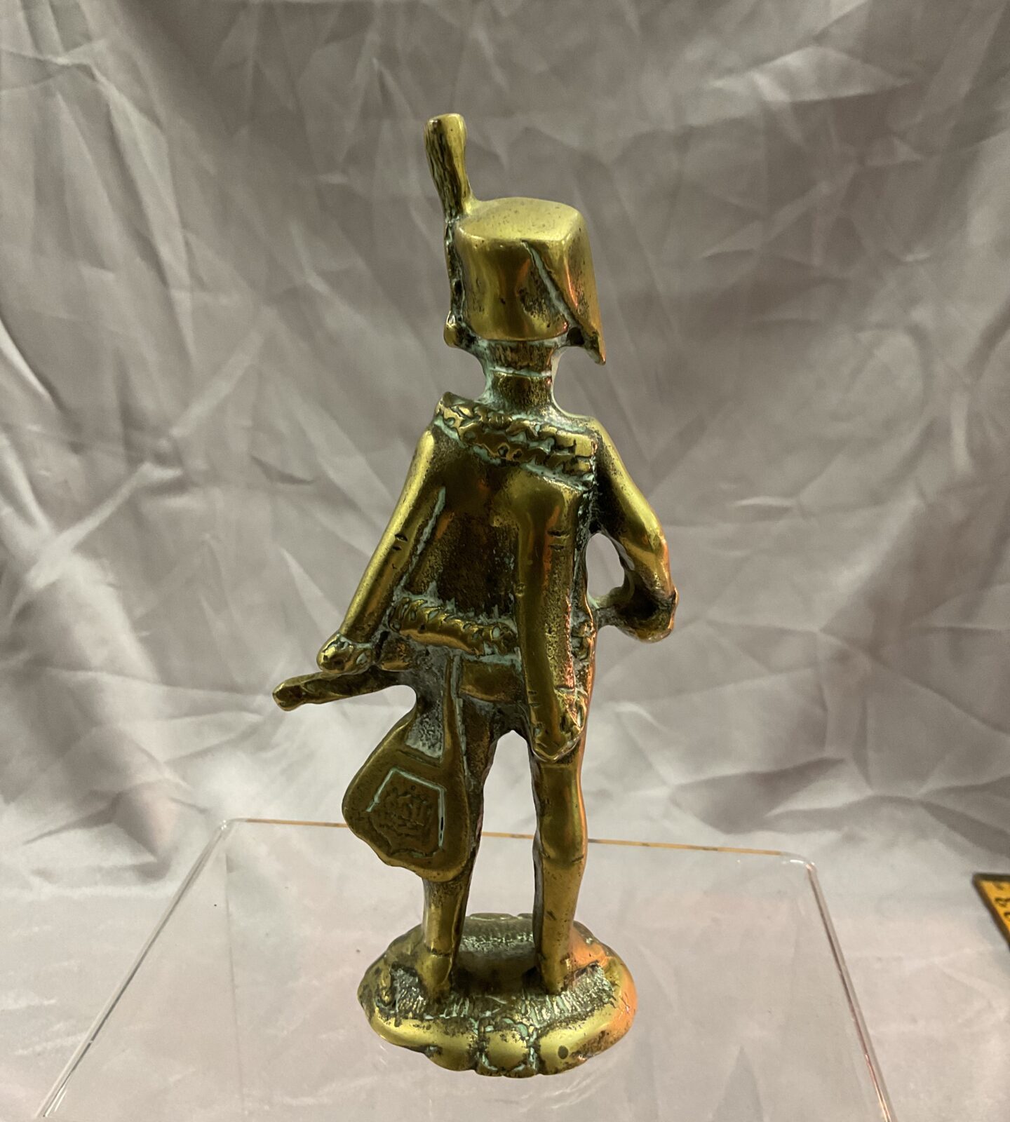 Vintage solid brass napoleonic 6” hussar figure - Image 2