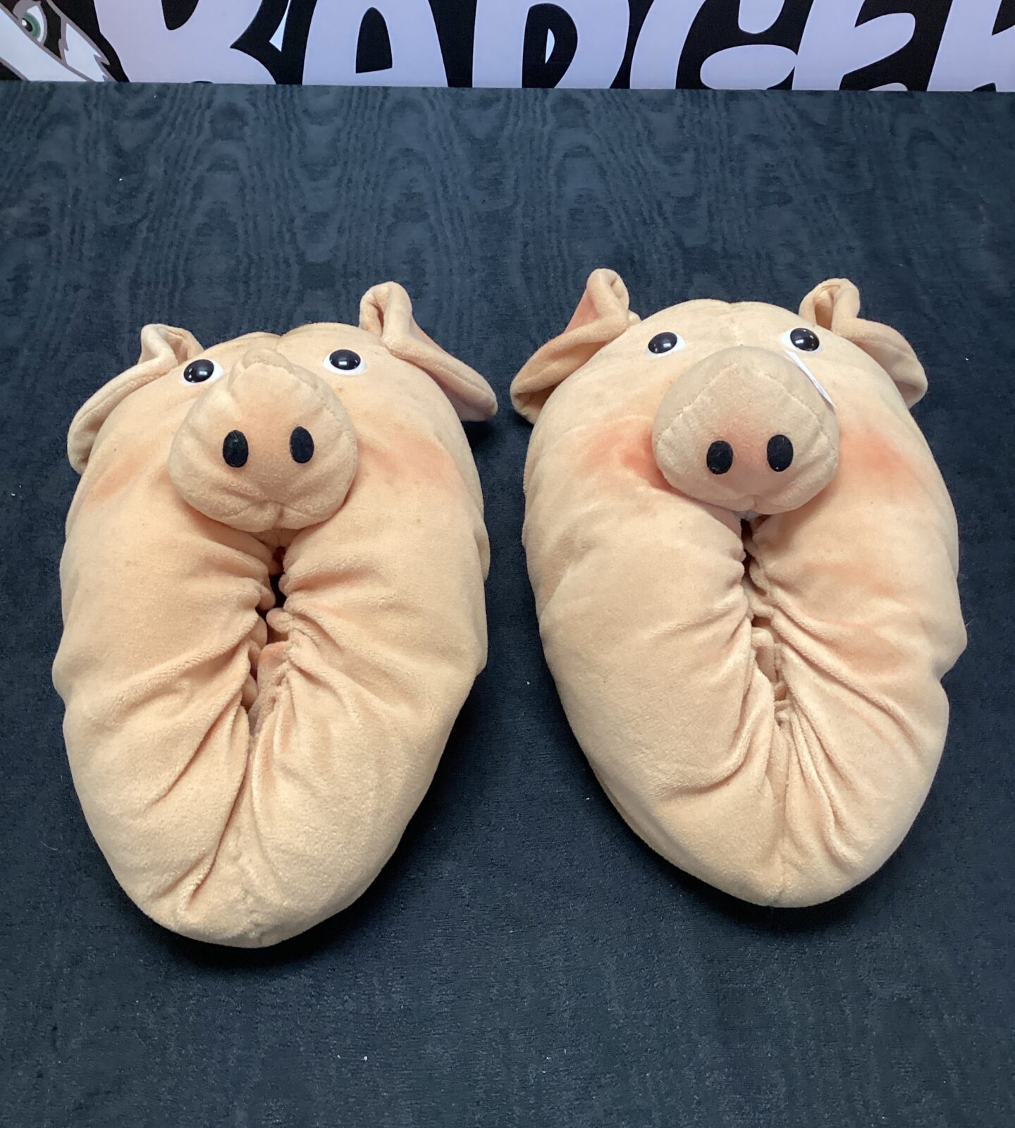 Pair of novelty piggy slippers