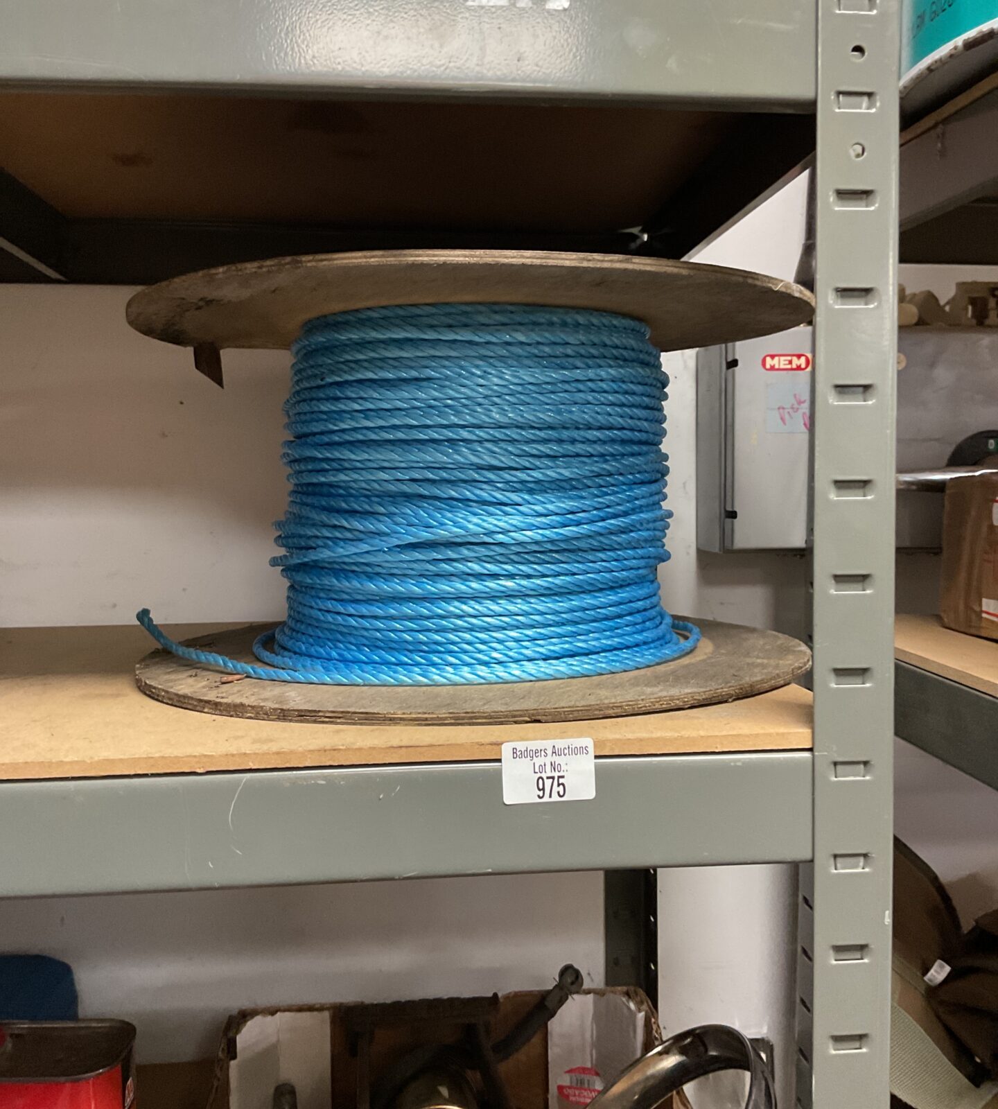 Reel of nylon rope