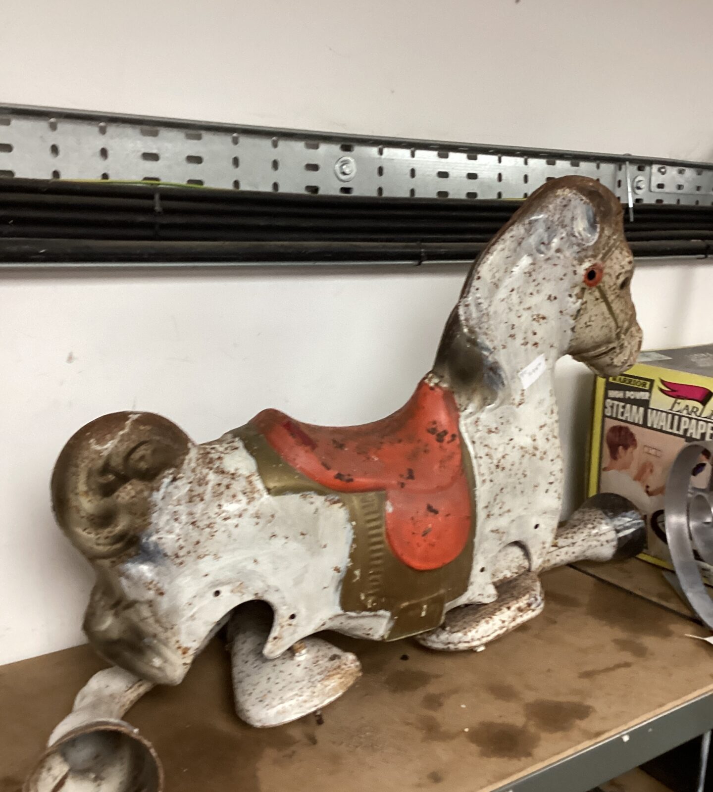 Antique Metal Childs Horse for restoration