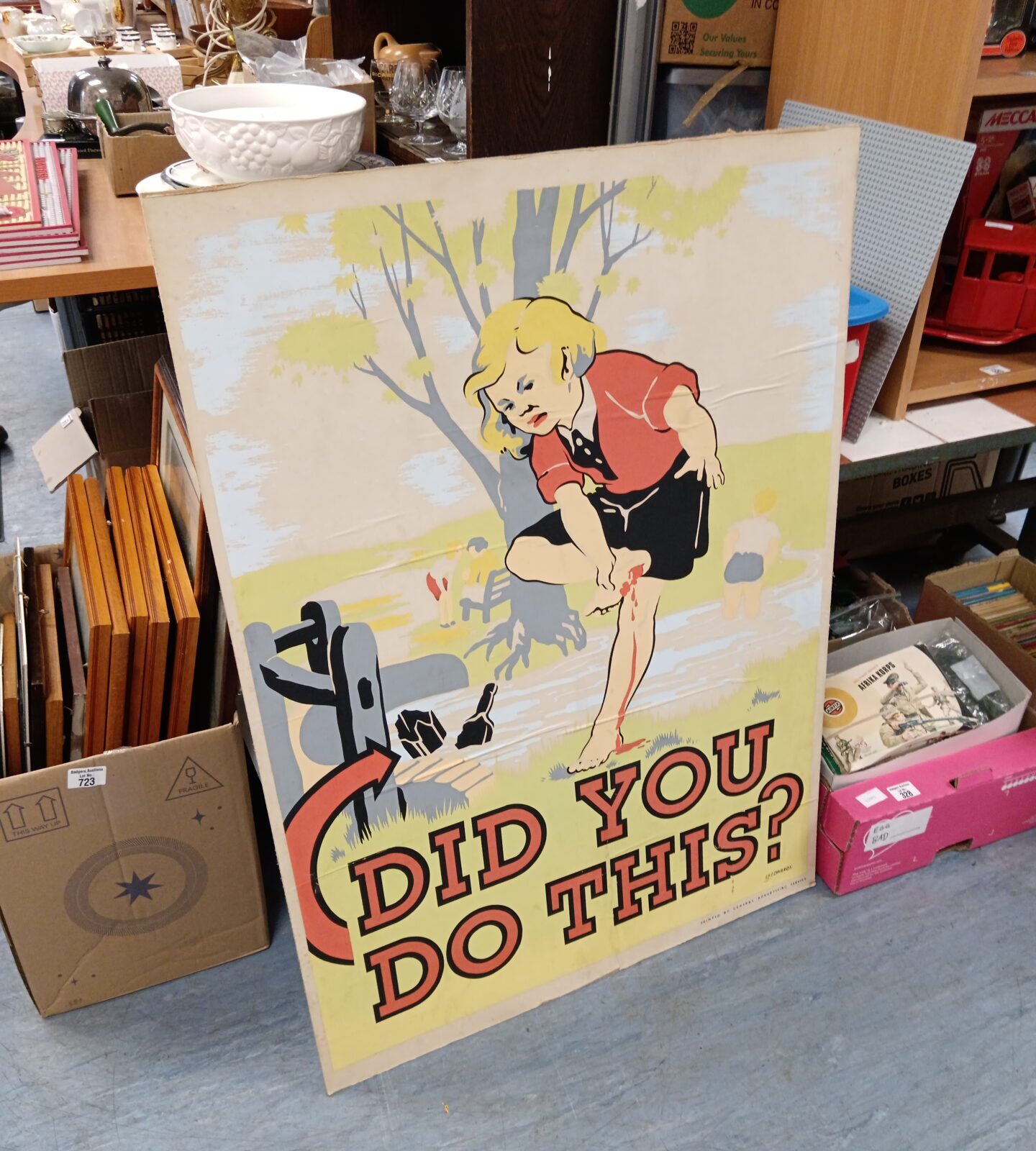 Vintage e k Edwards did you do this advertising poster on board