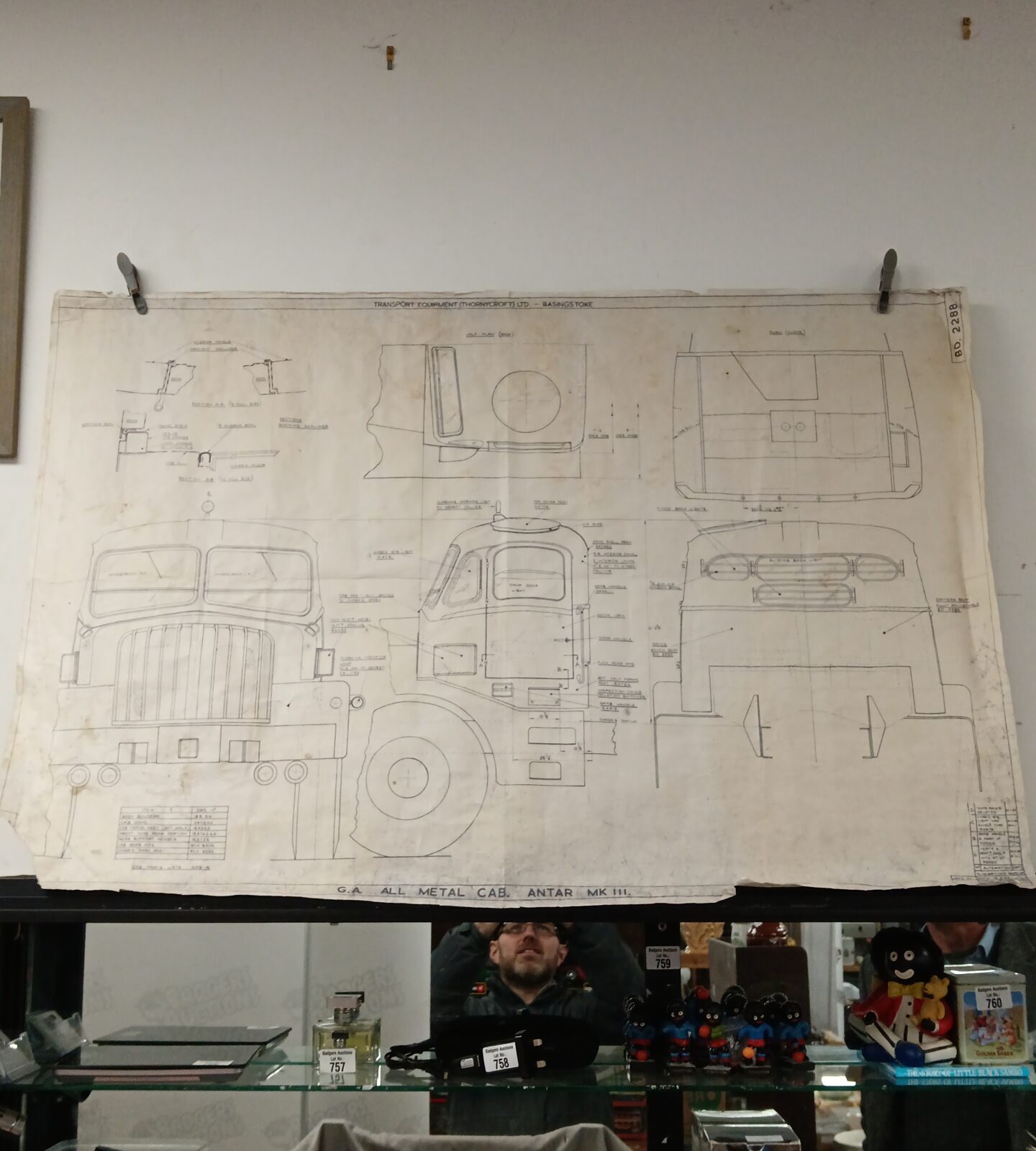 G a all metal cab antar mk3 production drawing