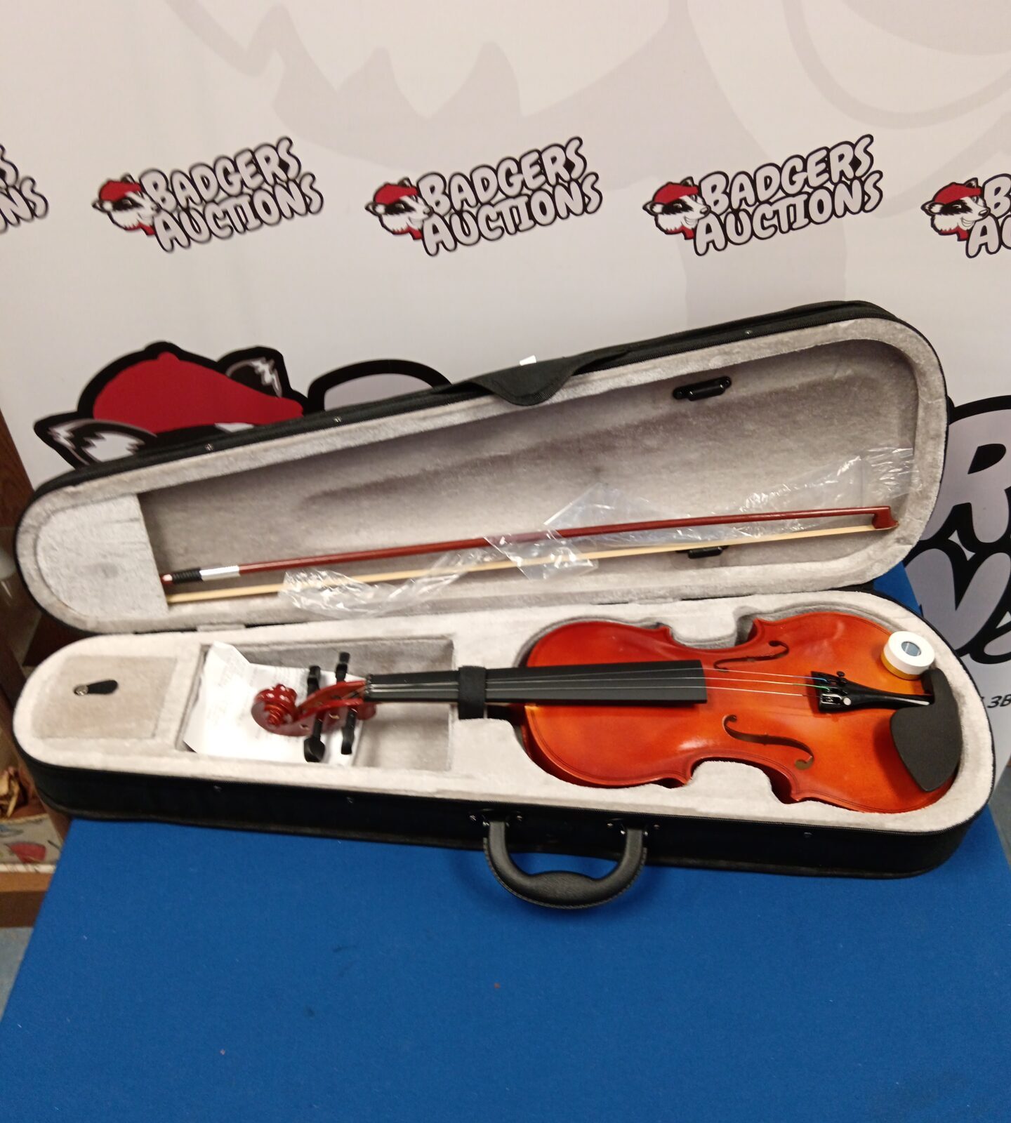 4/4 violin in case with bow