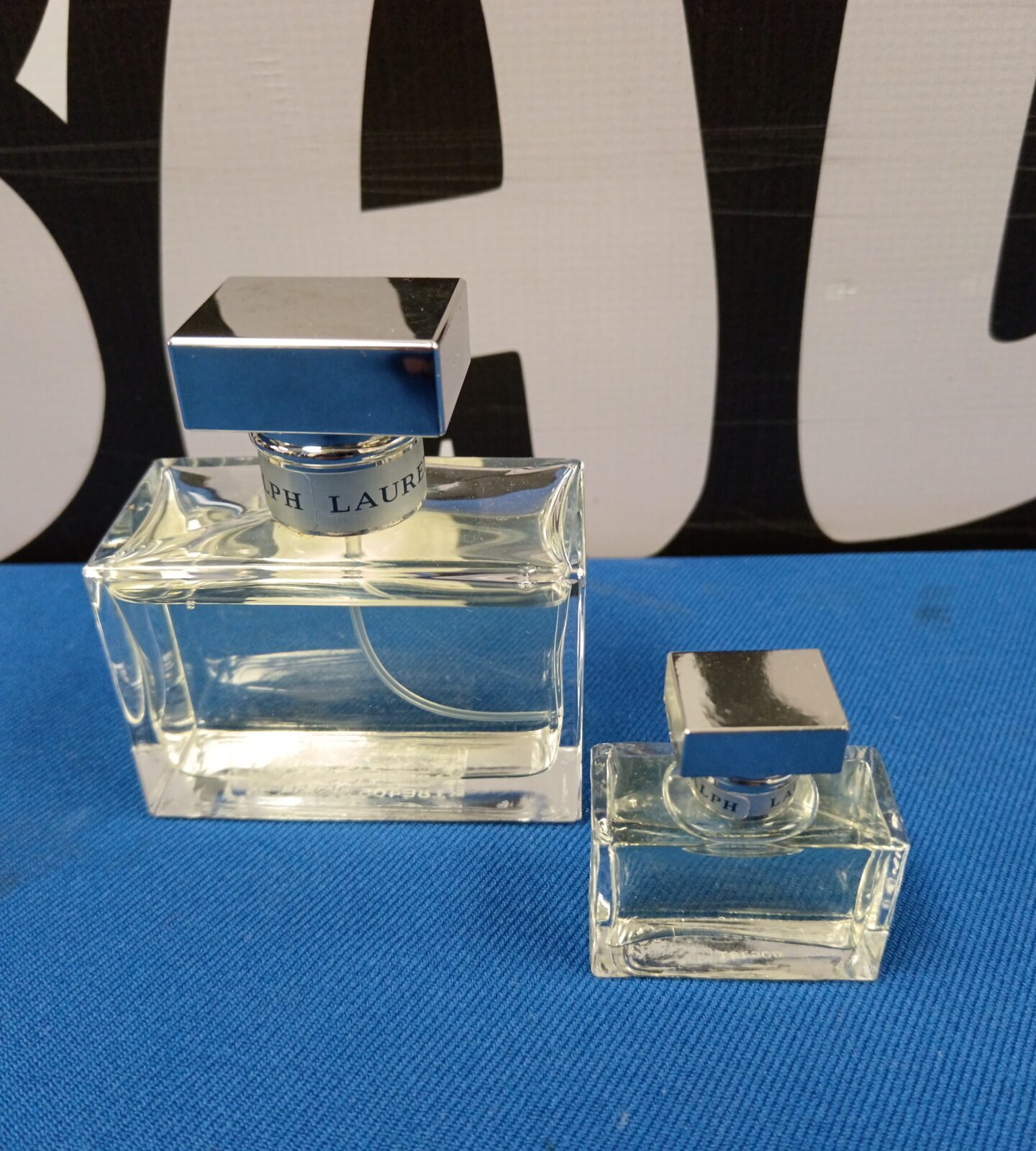 Two bottles of Ralph Lauren romance perfume