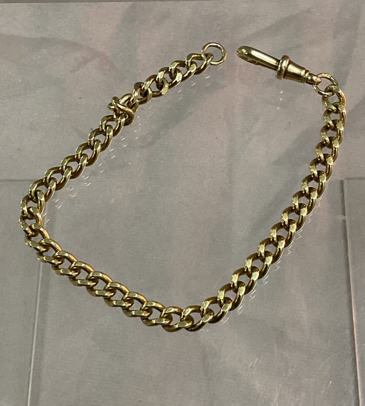 9ct gold 8” bracelet 13.59g