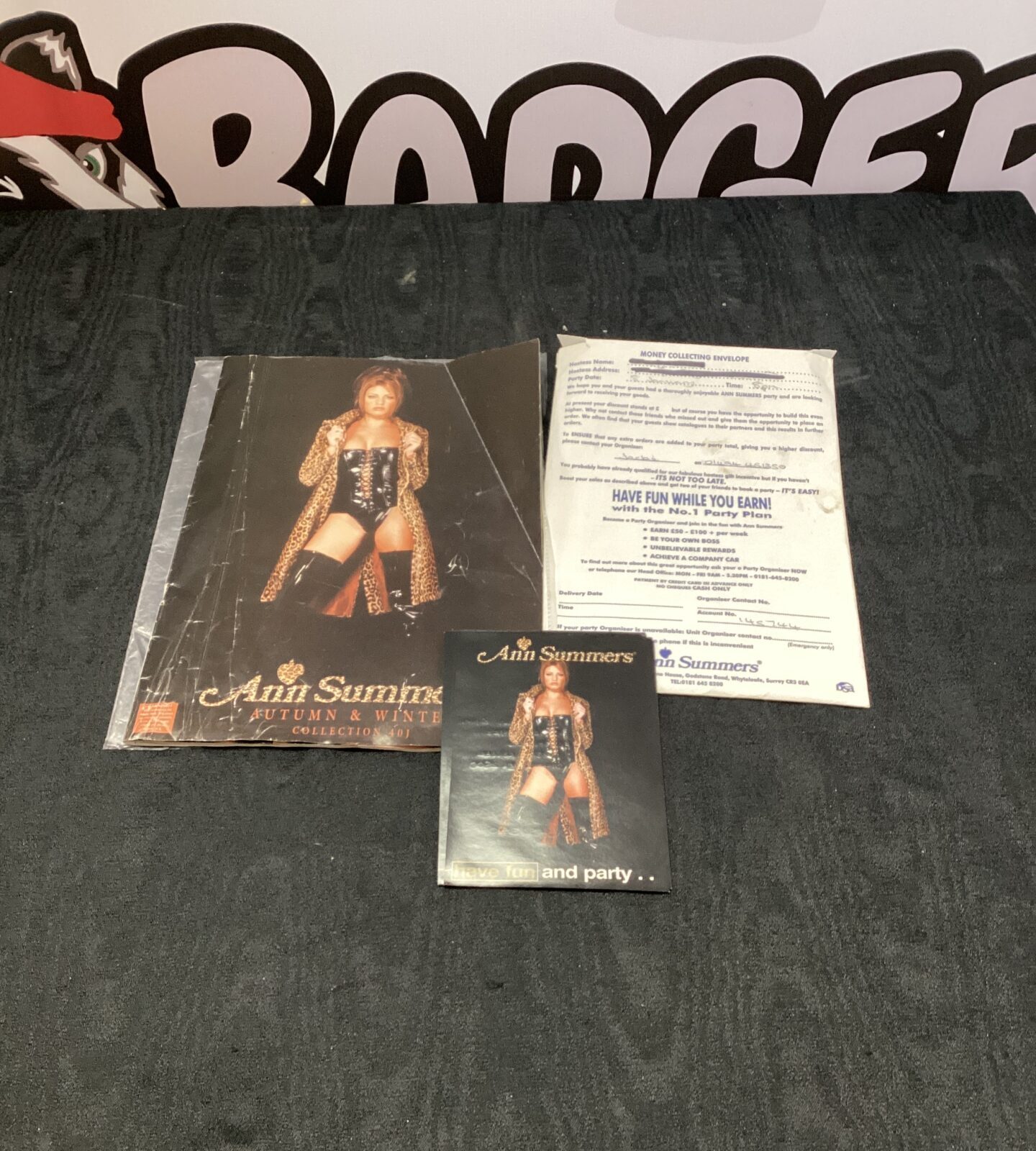 Ann summer’s catalog with order form & leaflets featuring Katie price