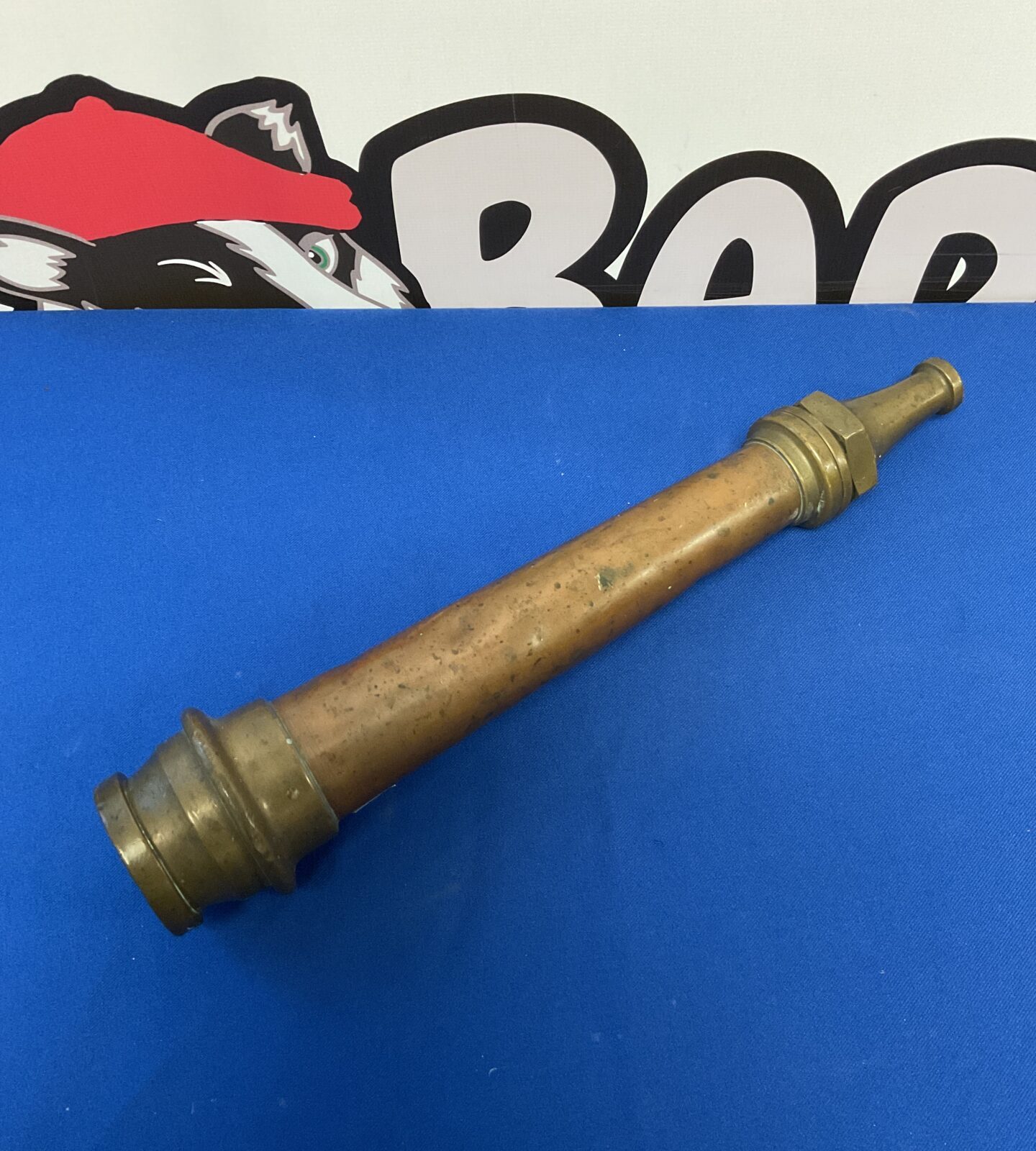 Antique copper & brass fireman’s hose nozzle