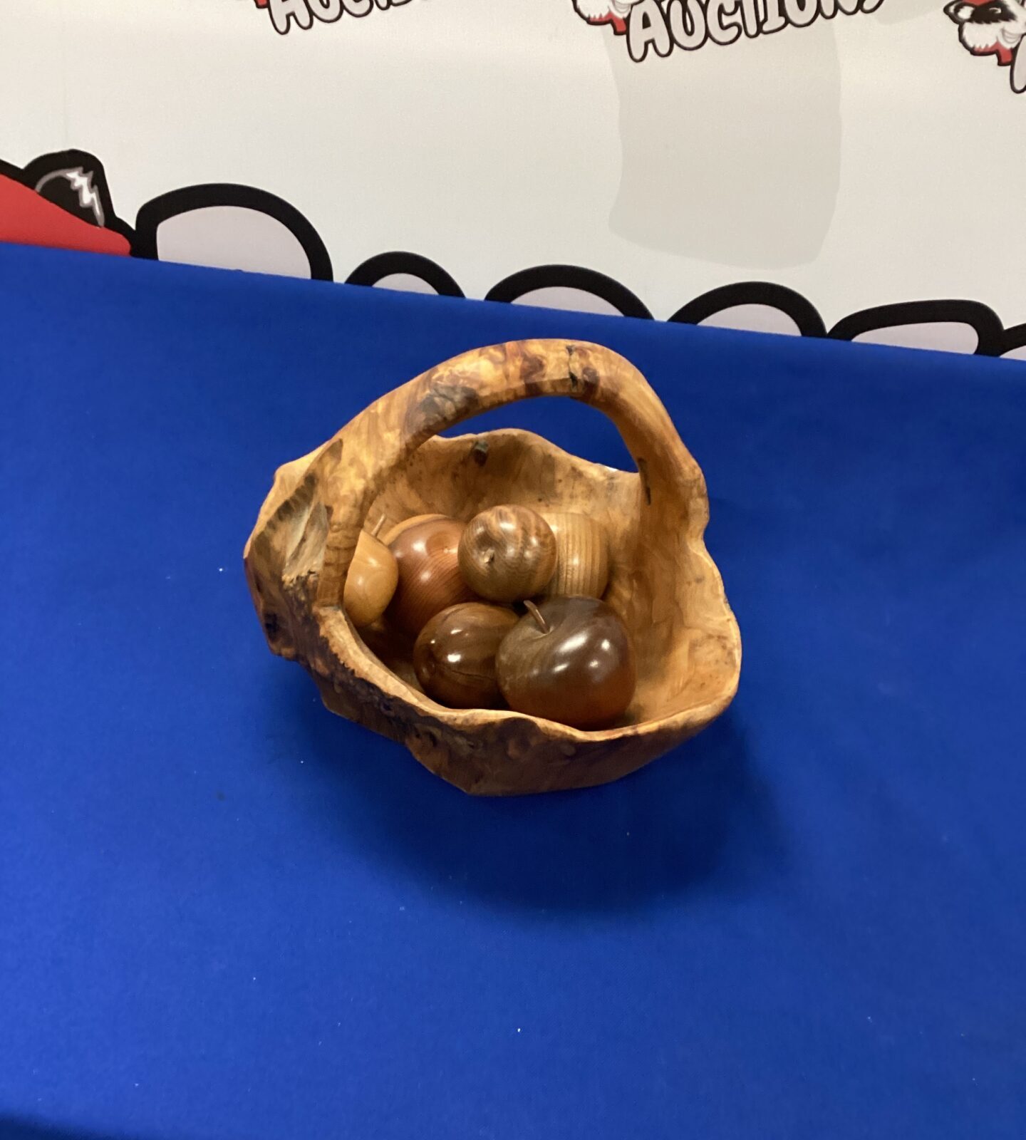 Artistic Wooden basket and Fruits