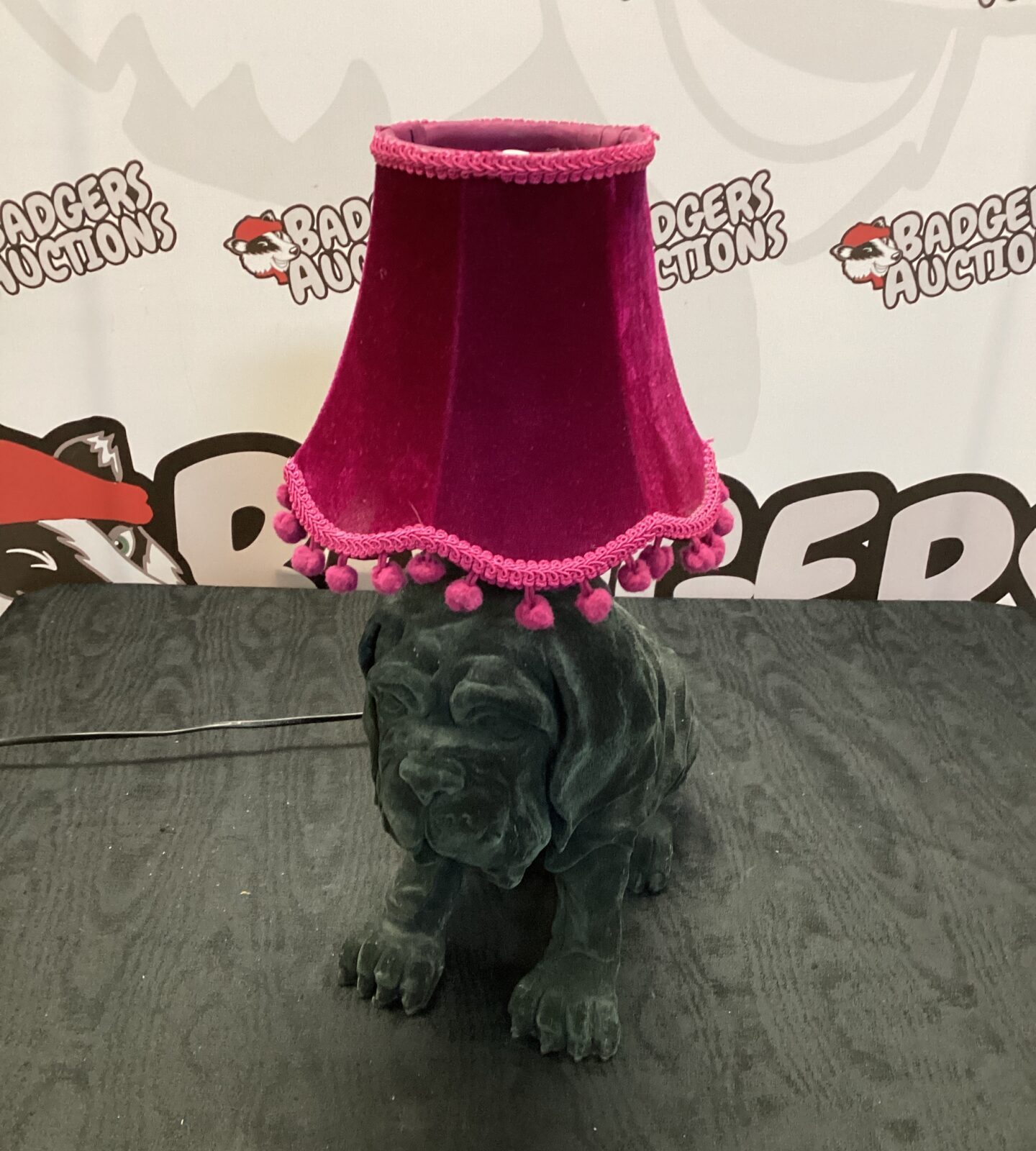 black dog lamp Tested & working