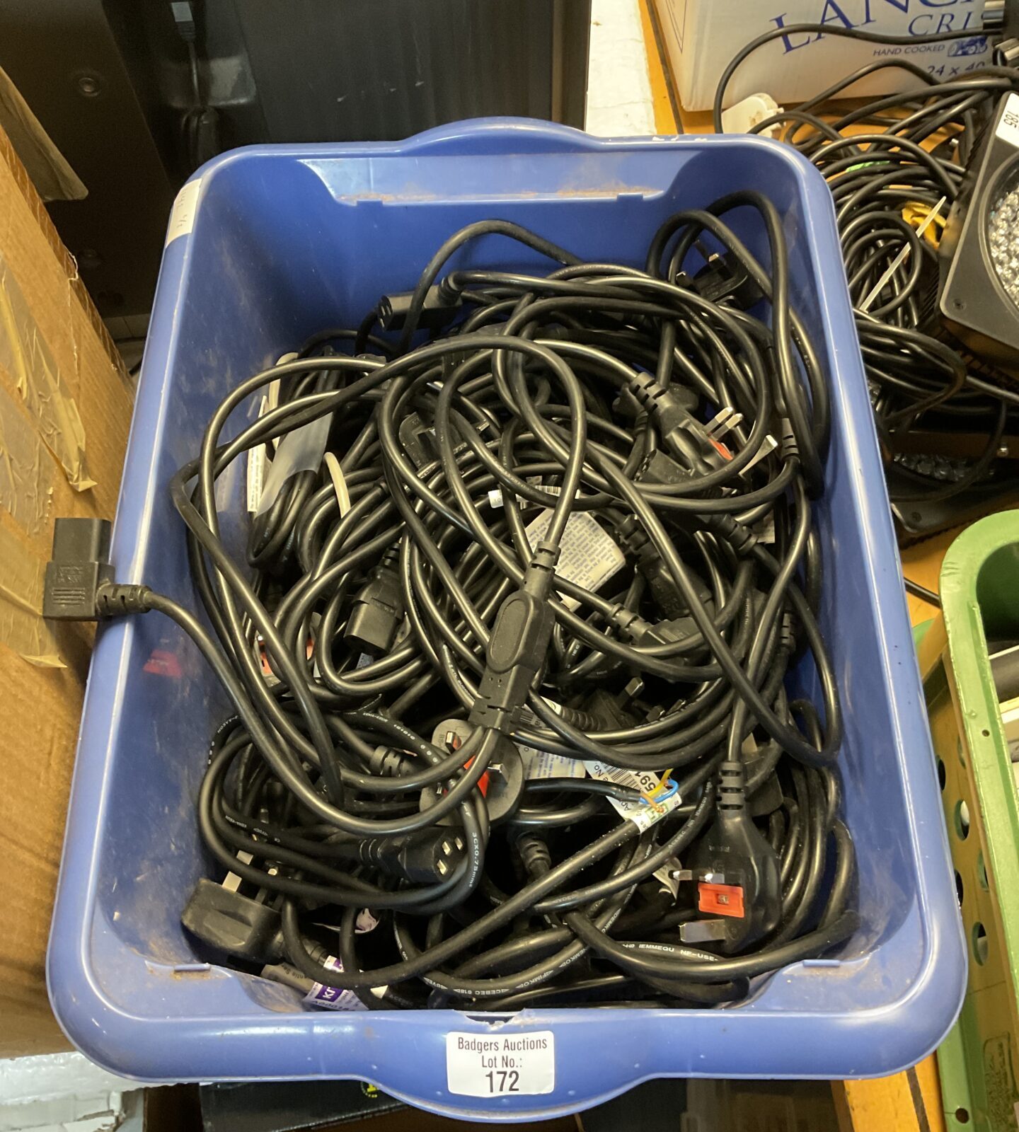 Box of kettle lead power cables