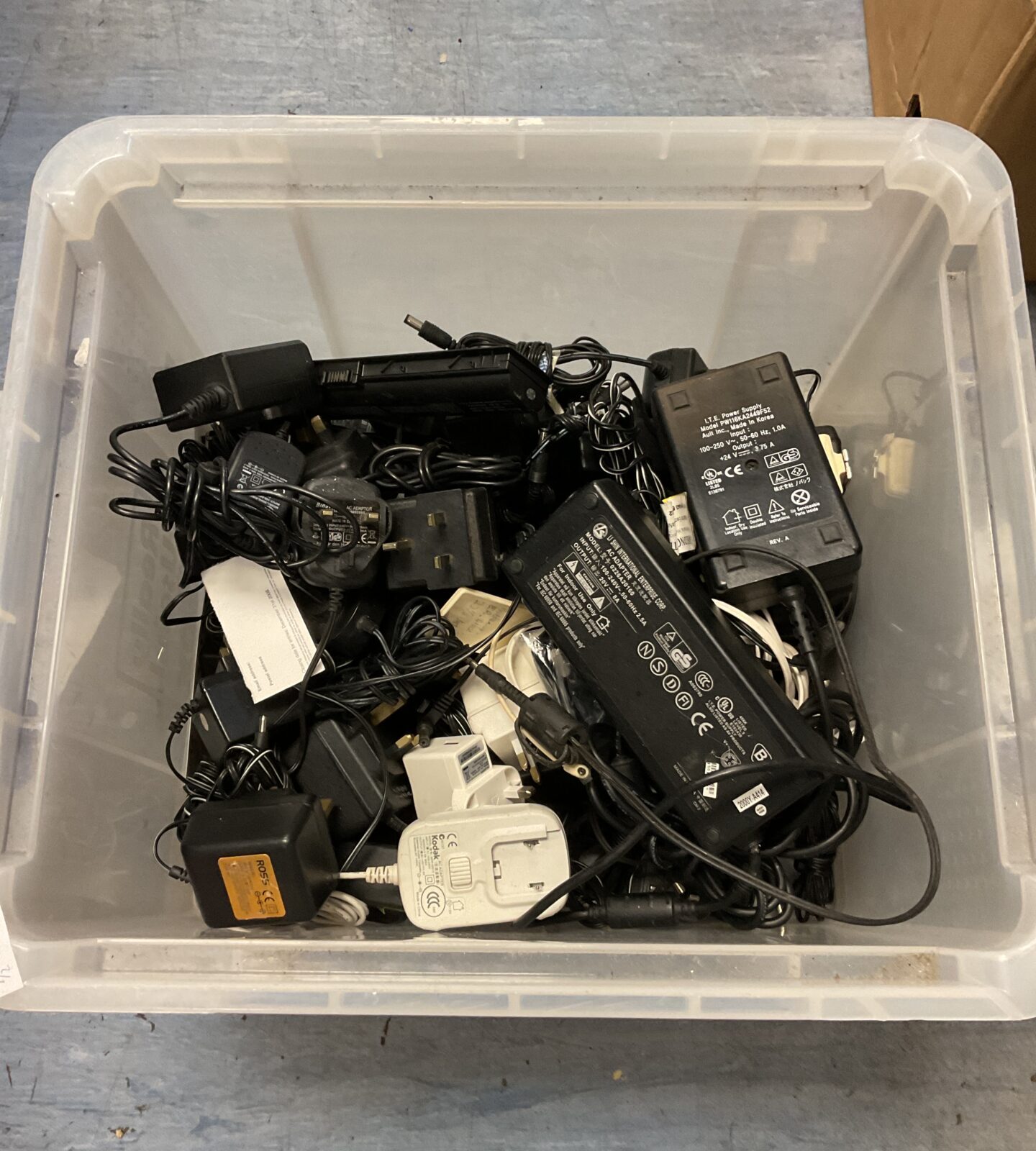 Box of mixed power supplies