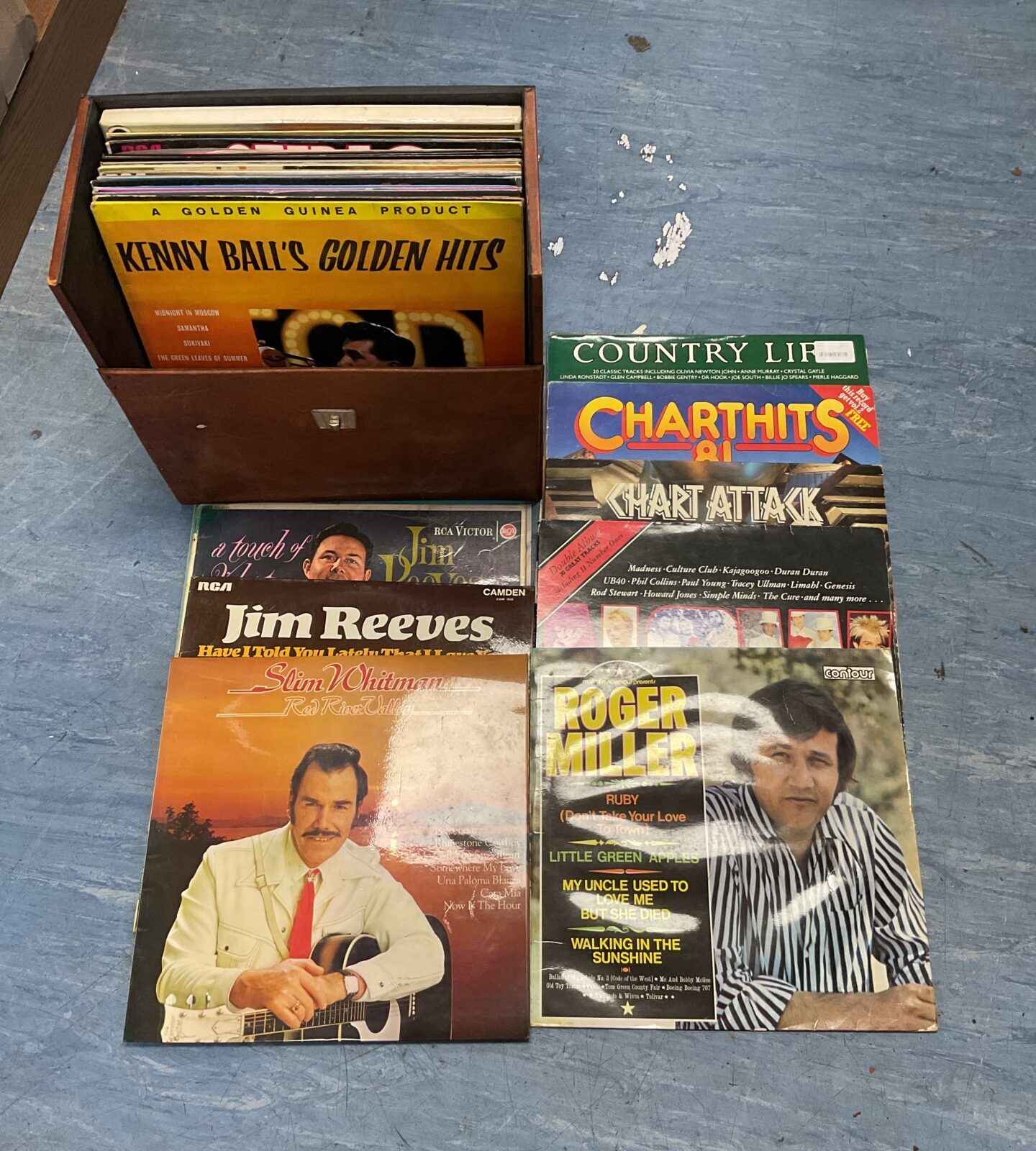 Case of 12” vinyl records