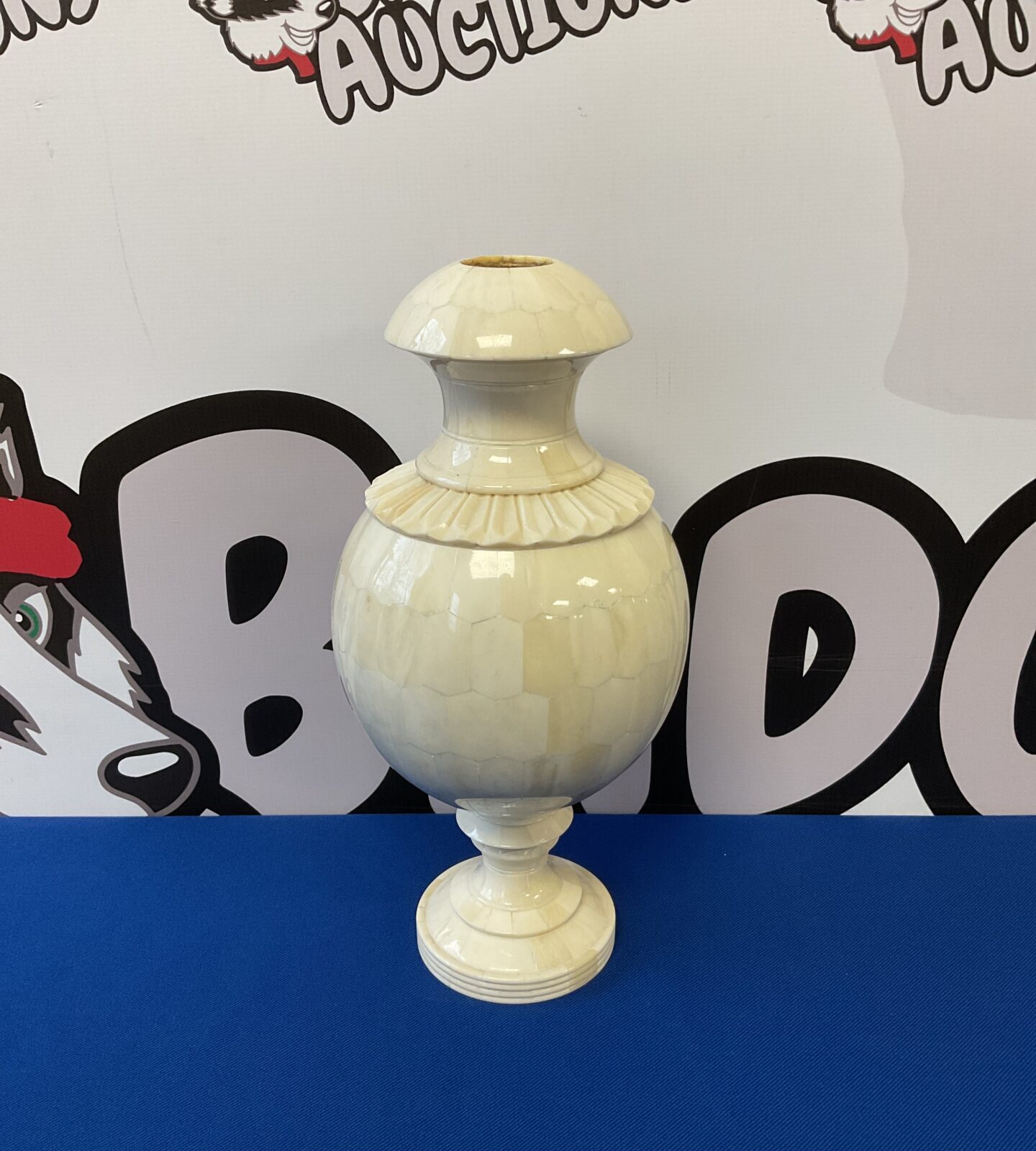 Decorative natural bone vase