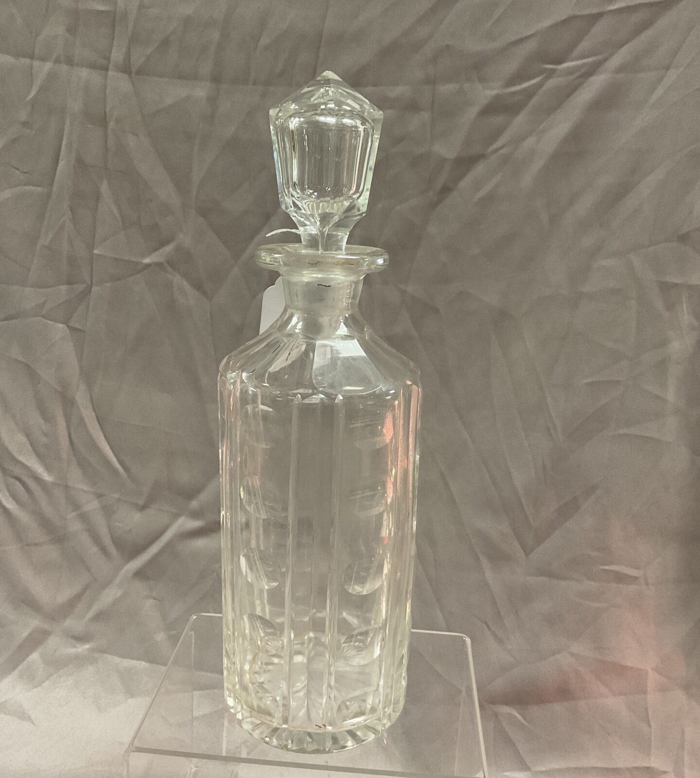 Georgian cut glass 10” spirit decanter