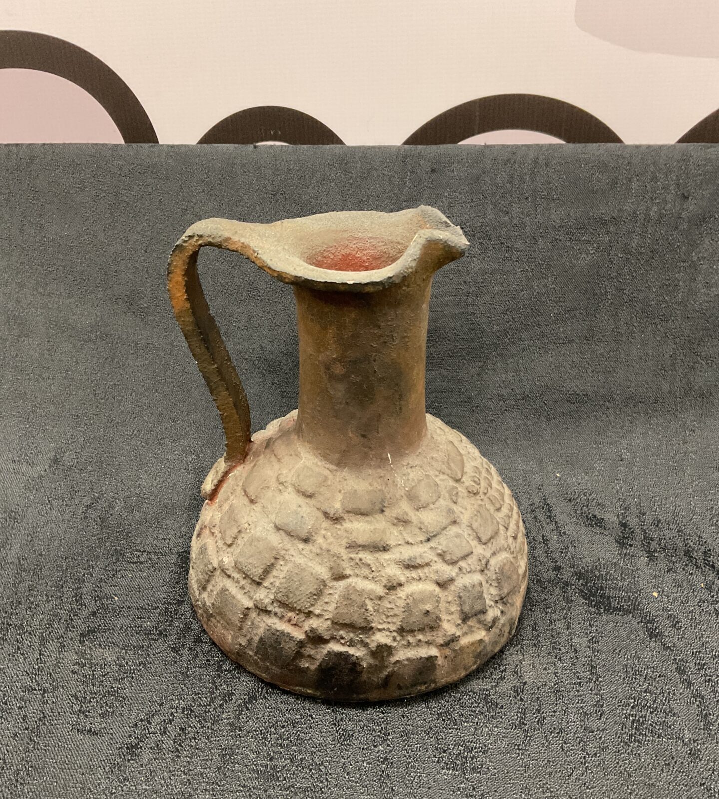 Heavy fired Studio pottery jug