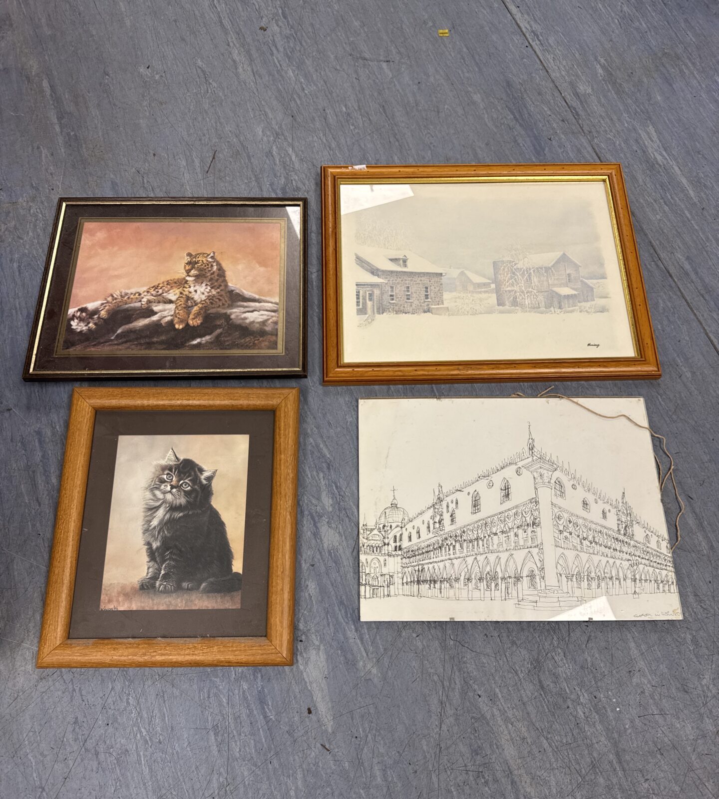 Box of assorted artworks - Image 2