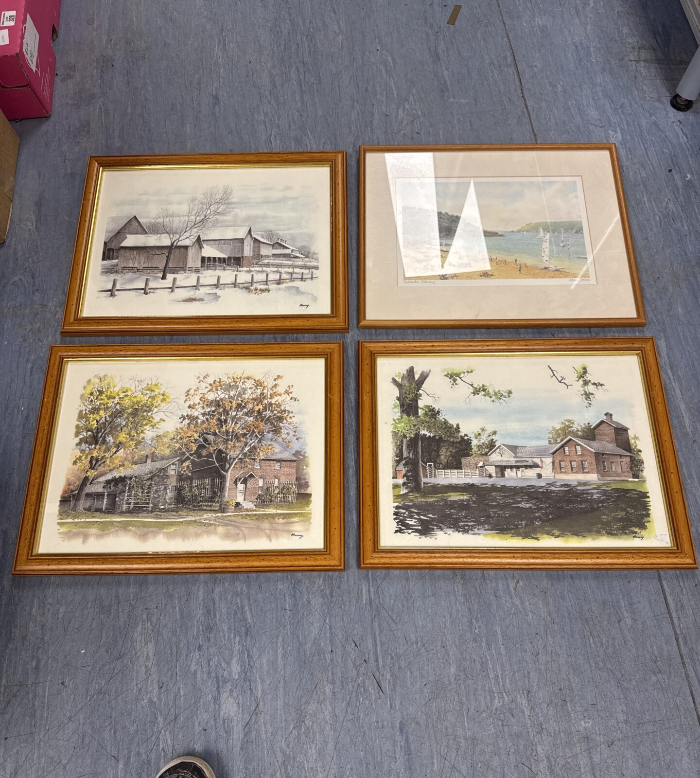 Box of assorted artworks - Image 4