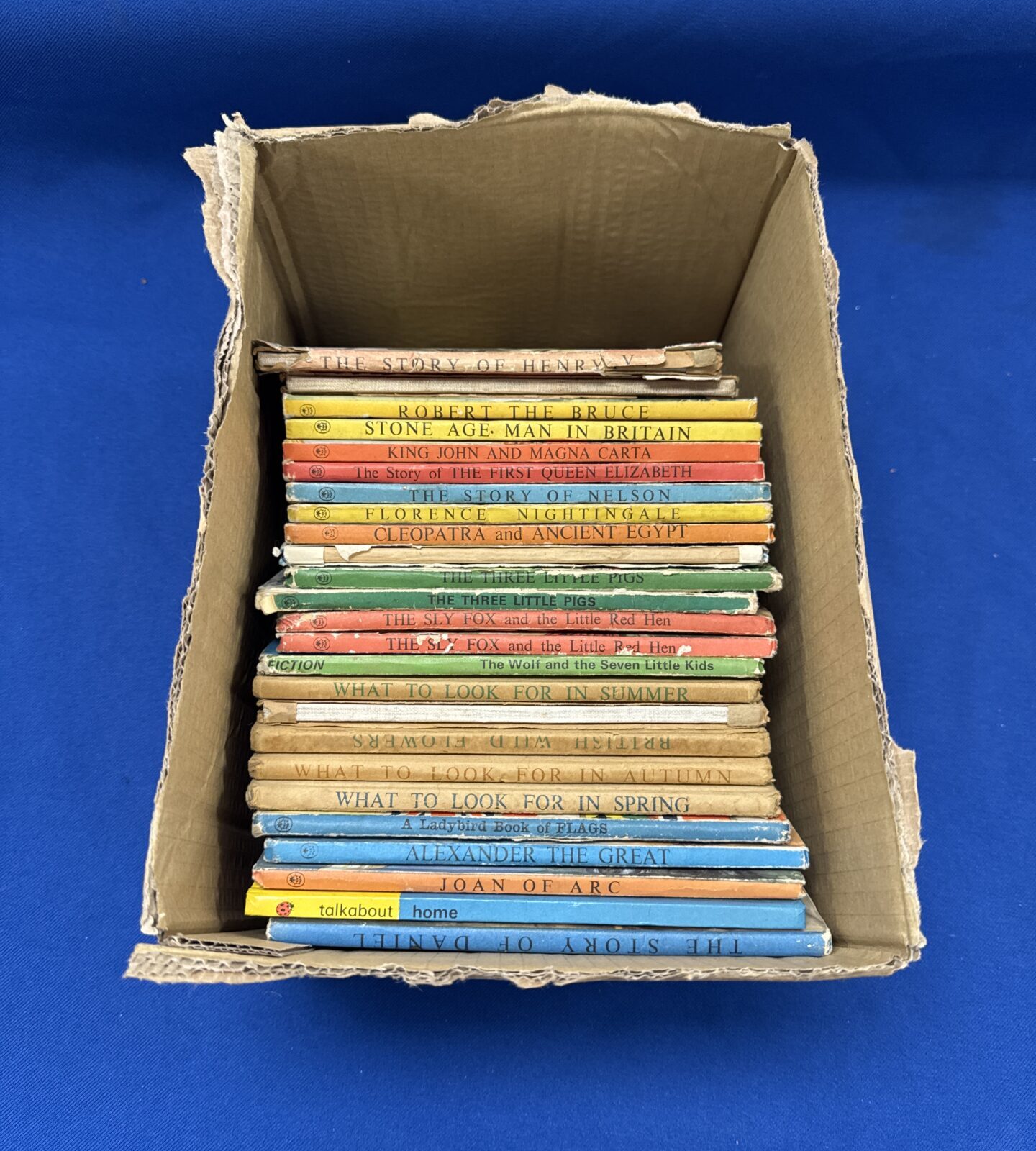 Box of vintage penguin books