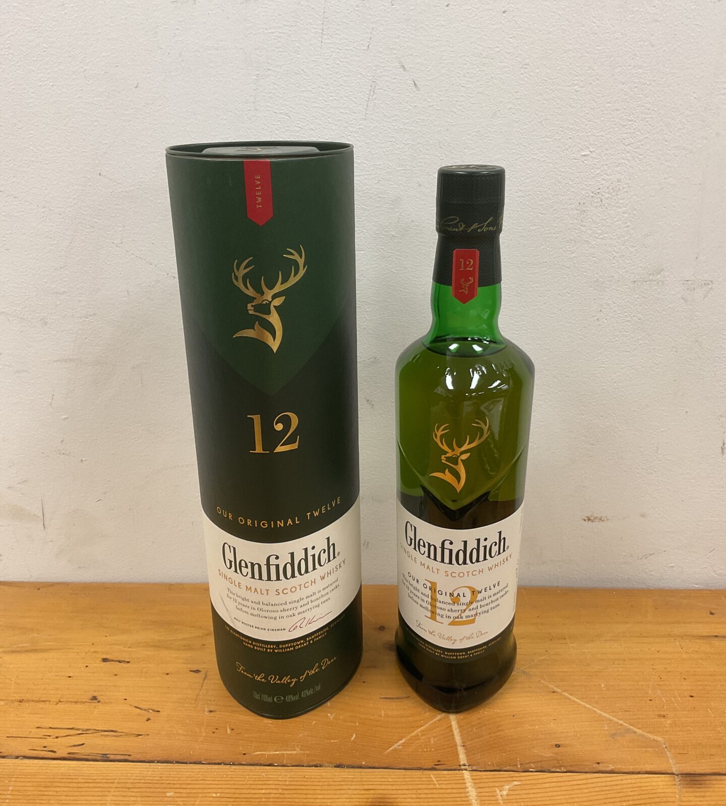 Glenfidditch original 12 single malt scotch whisky