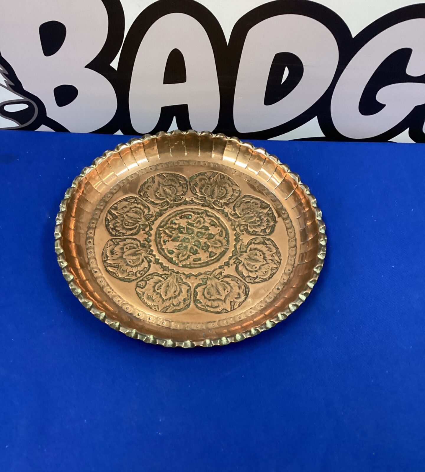 Hammered Copper Arts and Crafts Dish