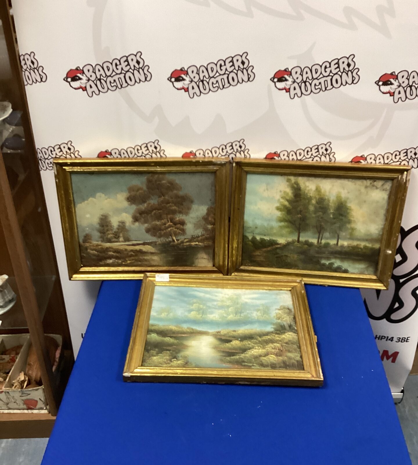 Three Framed Oil paintings of country Scenes