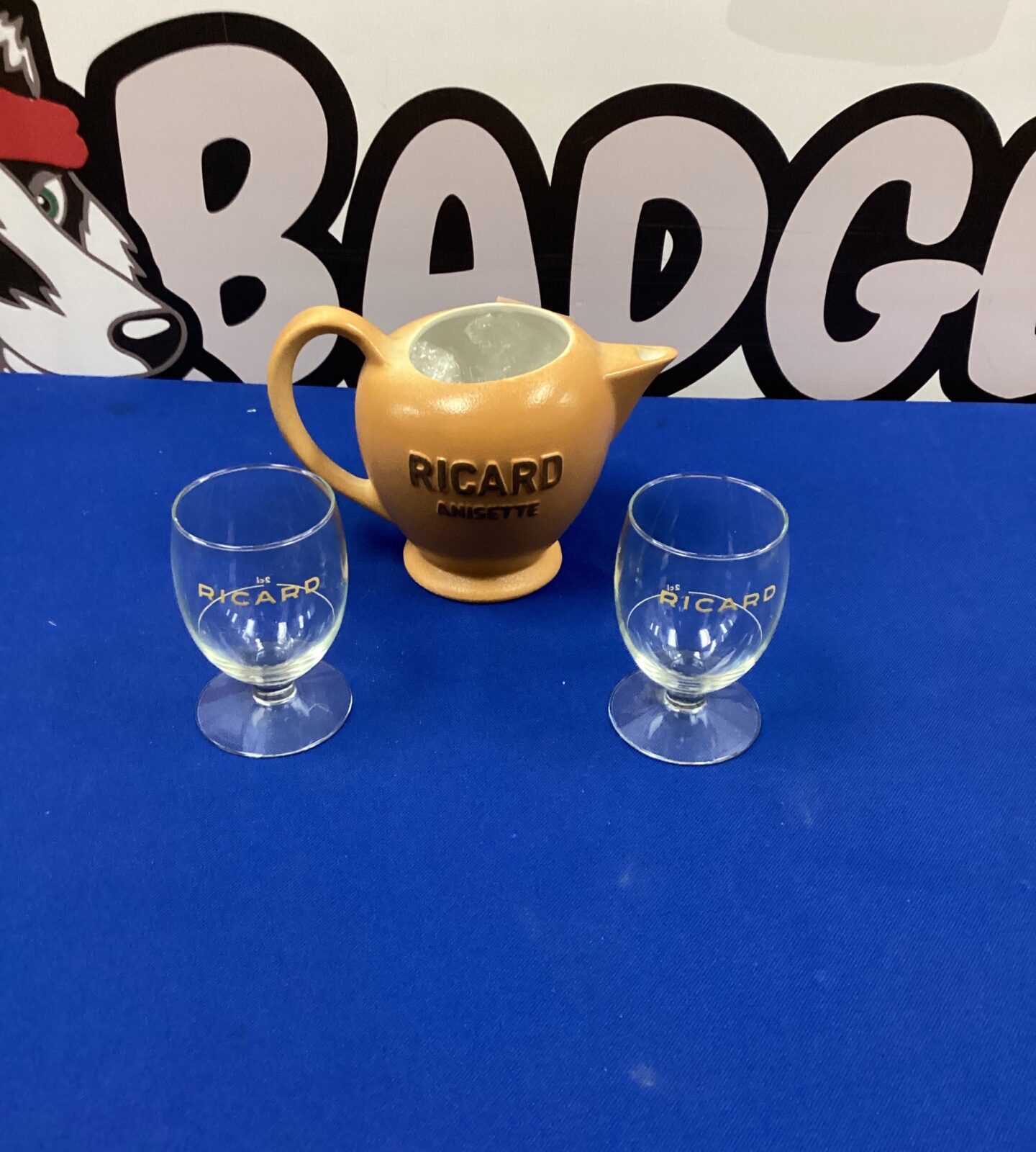 Ricard Anisette Jug and Glasses