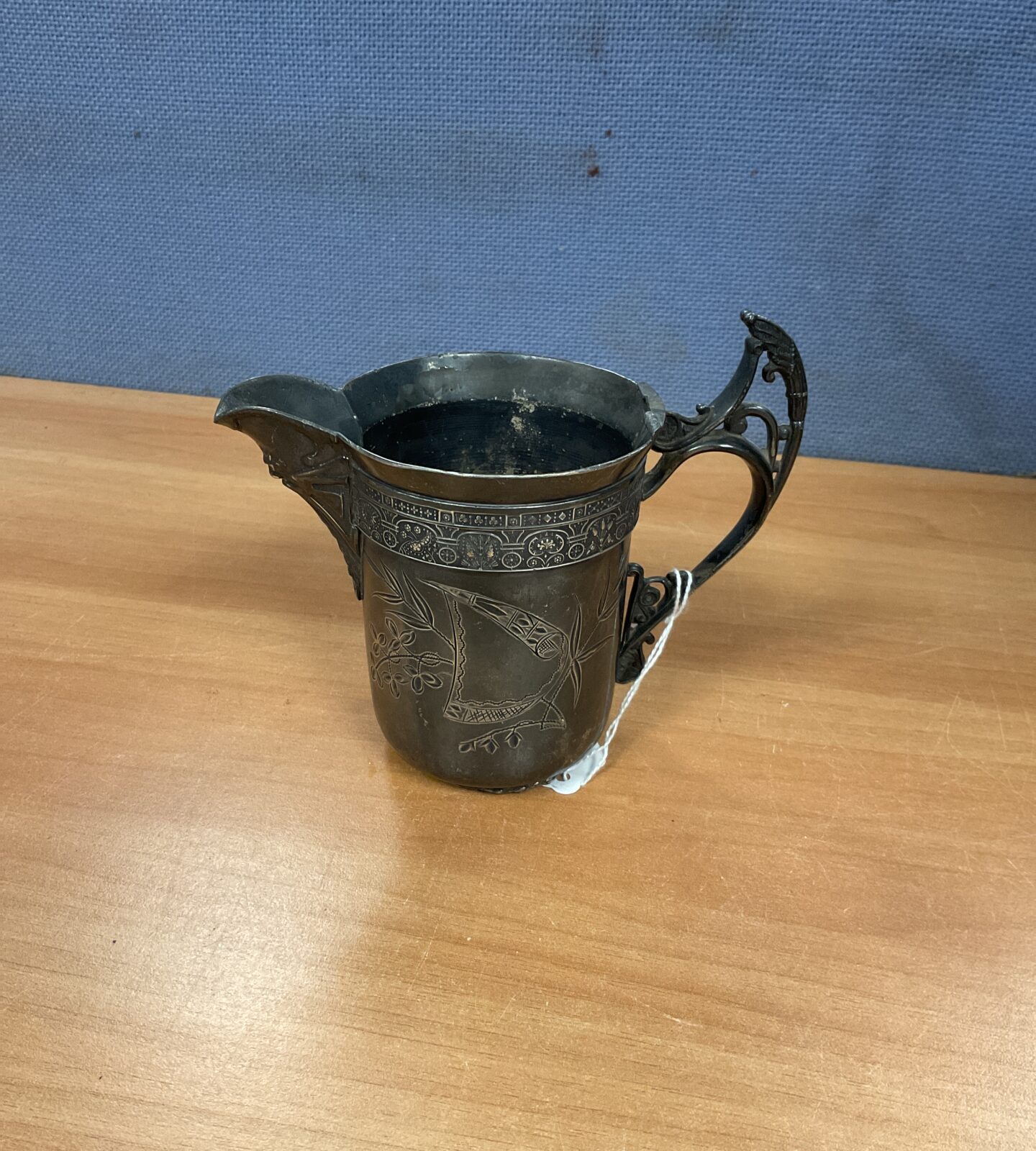 Antique Barbour Bros Pewter Cream jug A F