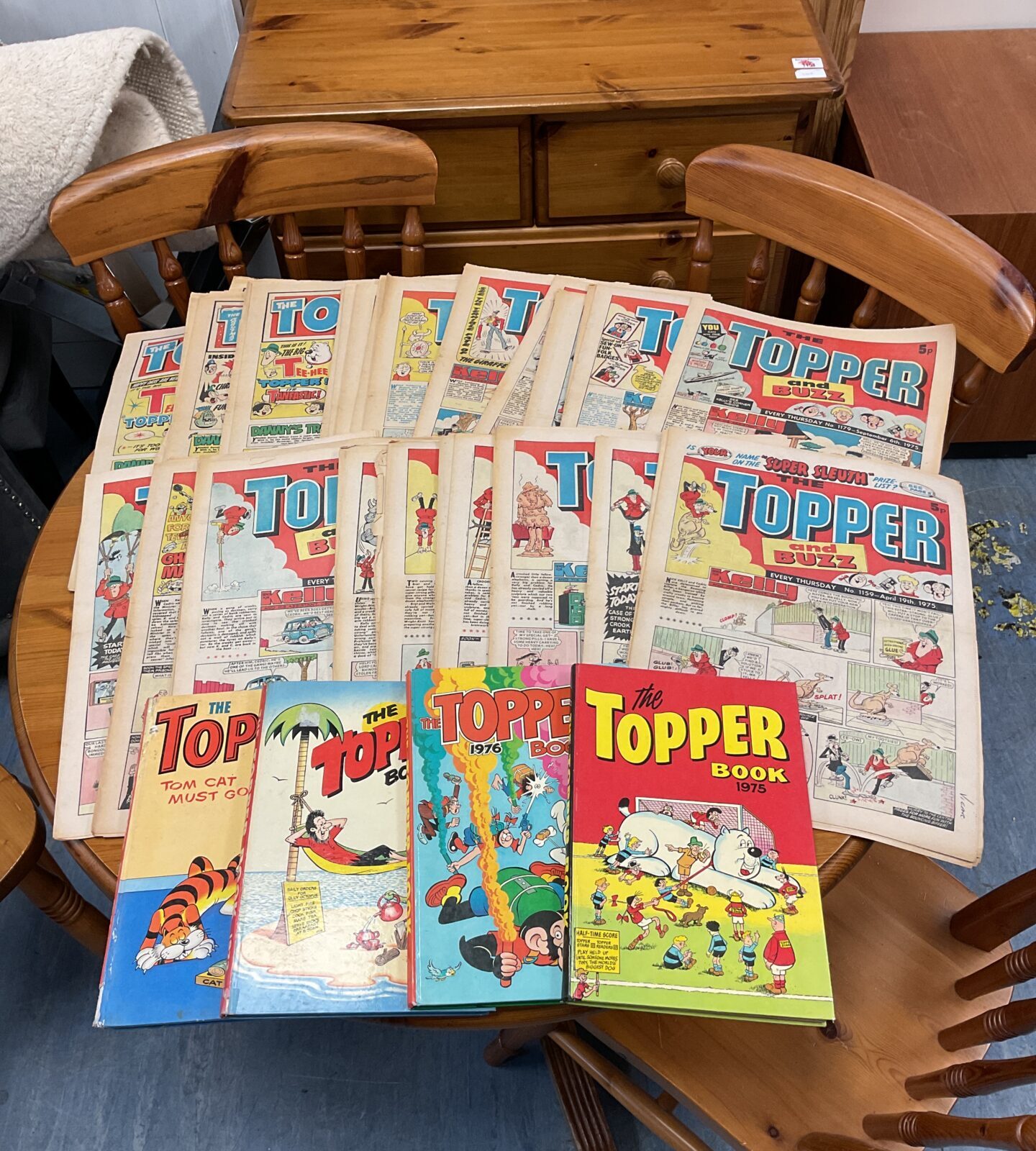 Collection of vintage topper comics & annuals