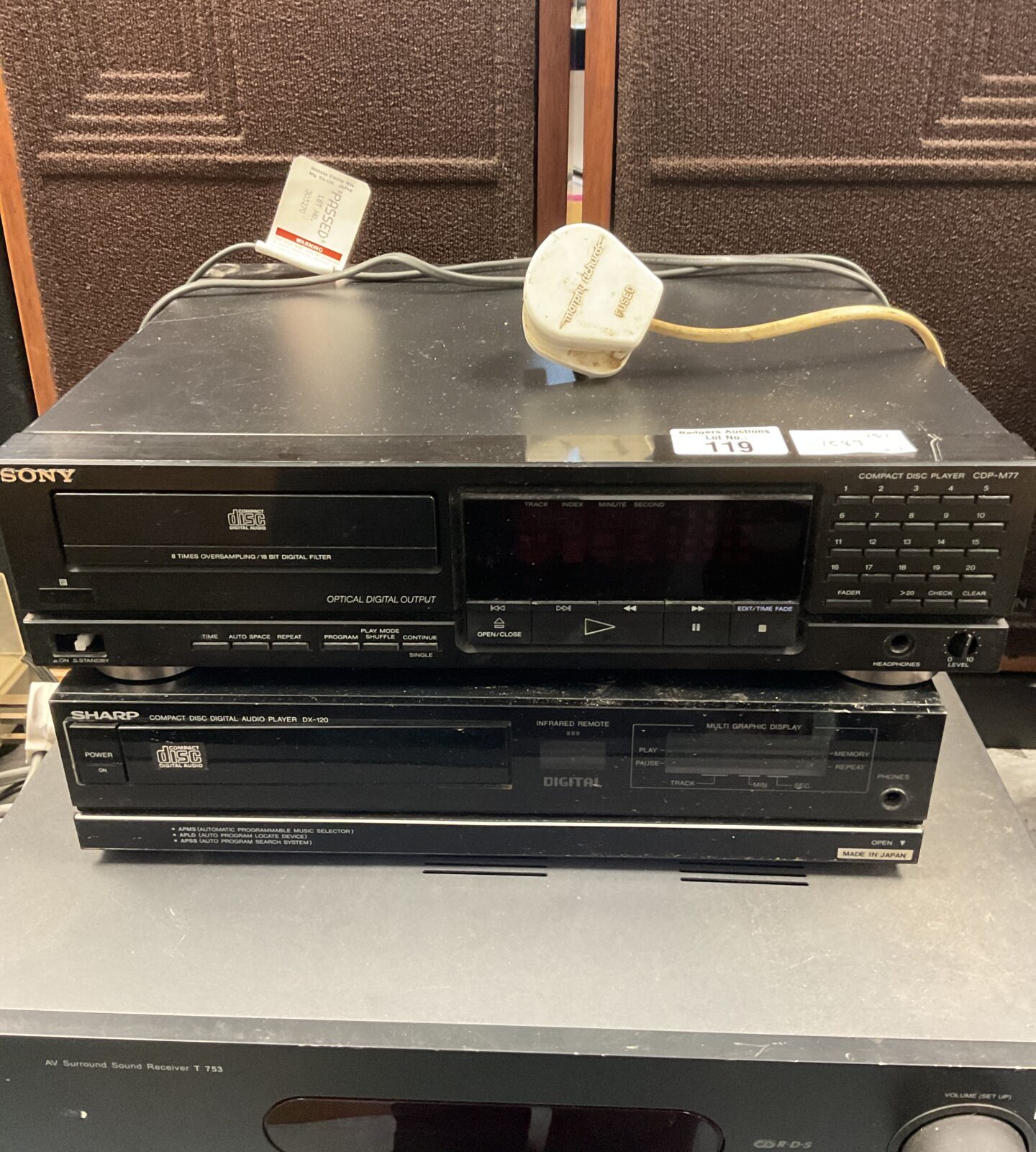 Sony cdp-m77 & sharp dx-120 cd players