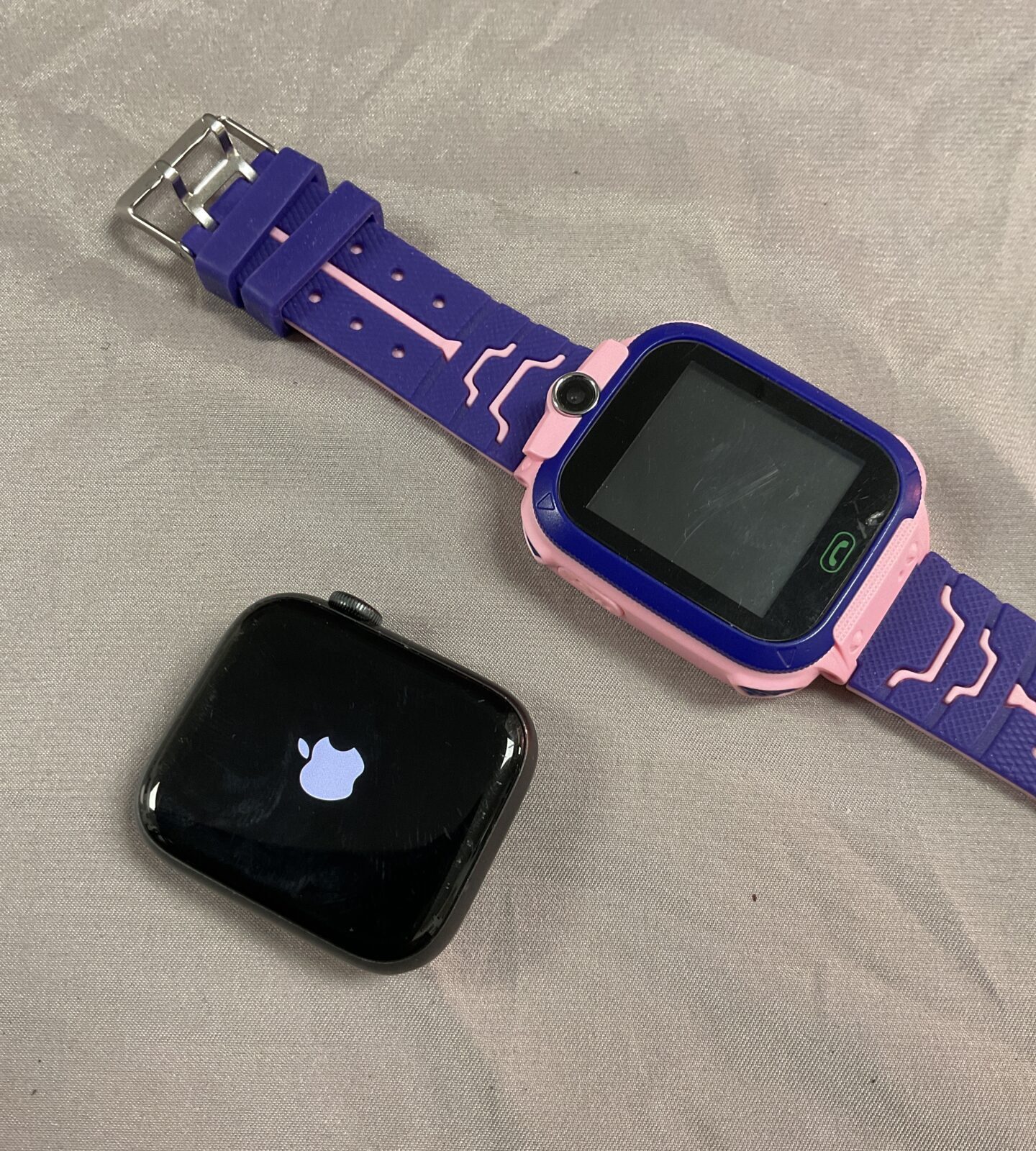 Apple Watch series six and phone smart watch