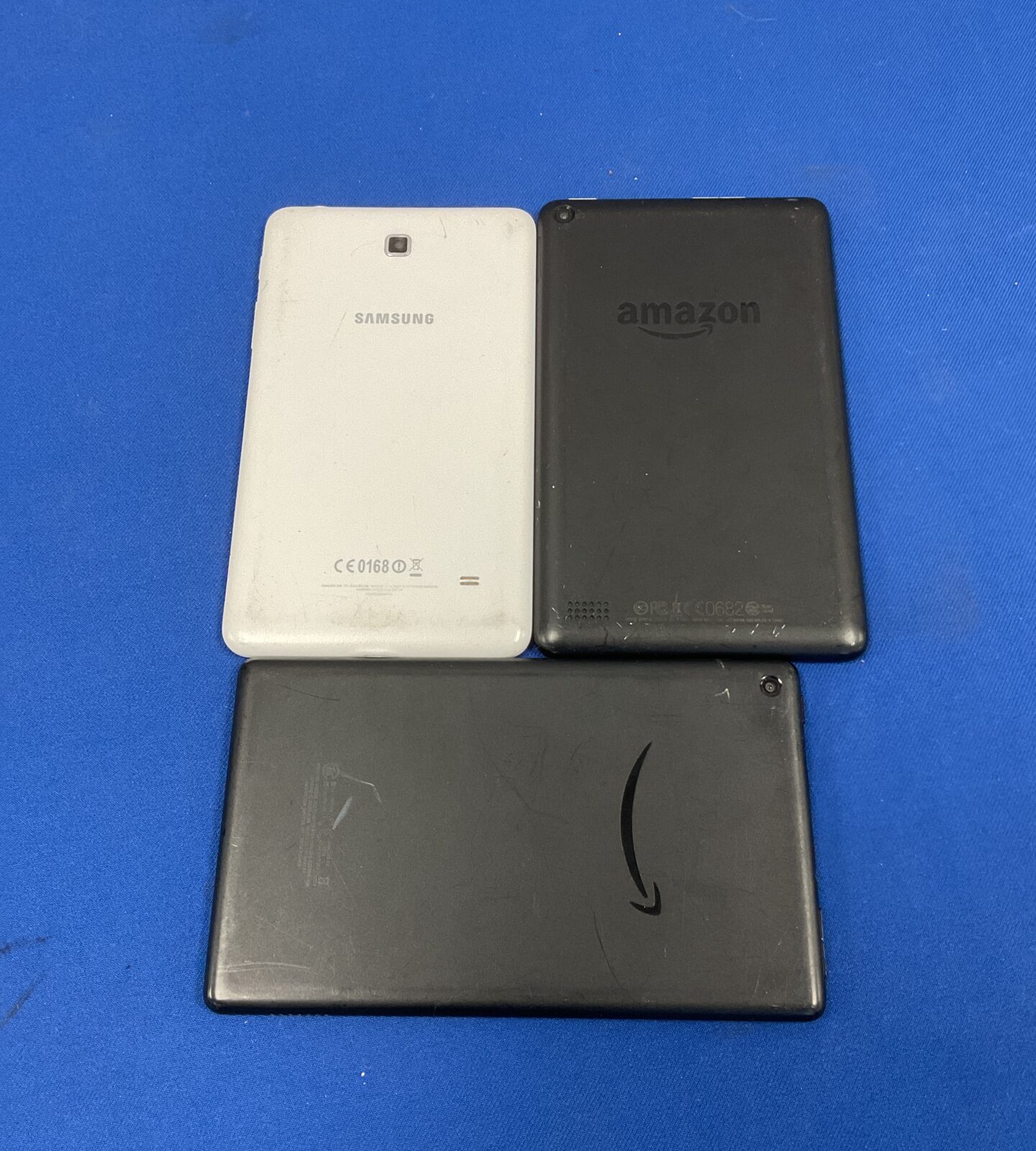 Samsung & two amazon tablets