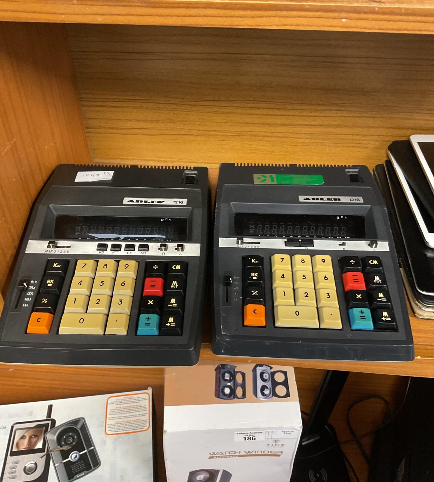 Two adler 1216 calculators