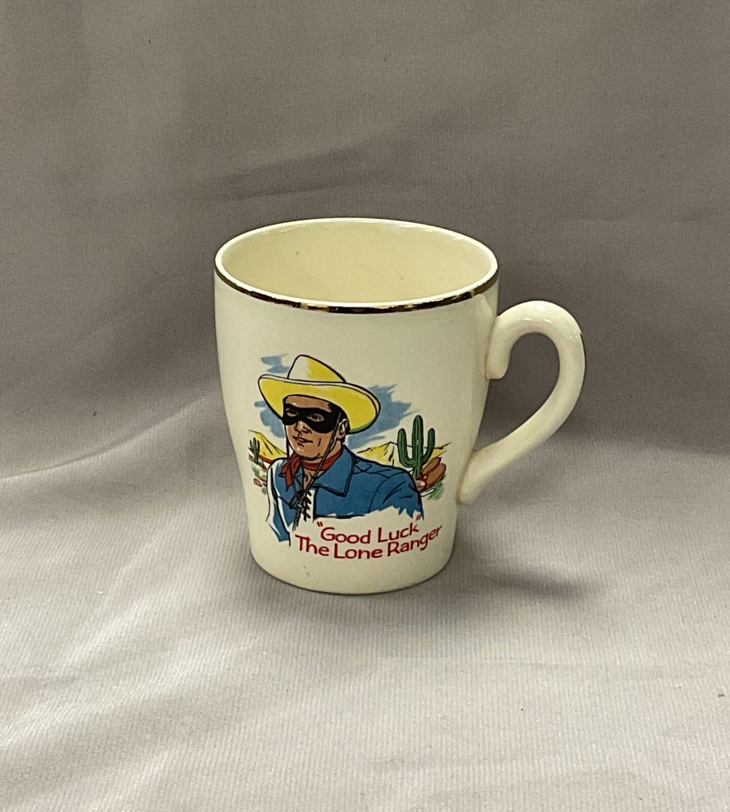 Vintage 1960’s “Good luck “ The Lone Ranger Mug