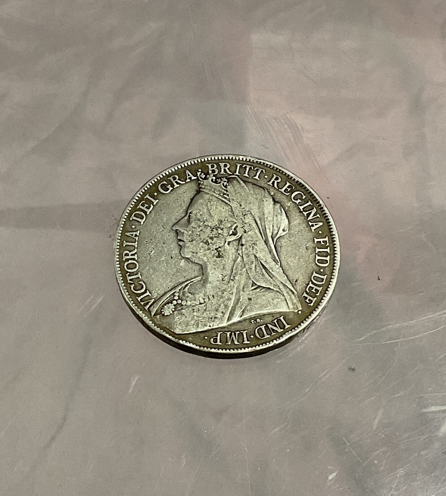 1900 Victoria Old Head Silver Crown