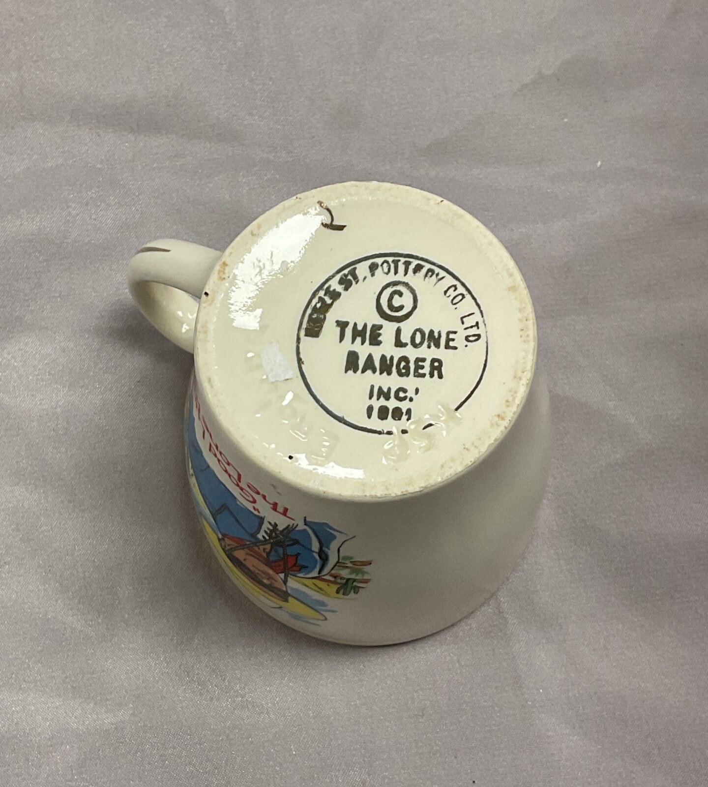 Vintage 1960’s “Good luck “ The Lone Ranger Mug - Image 3