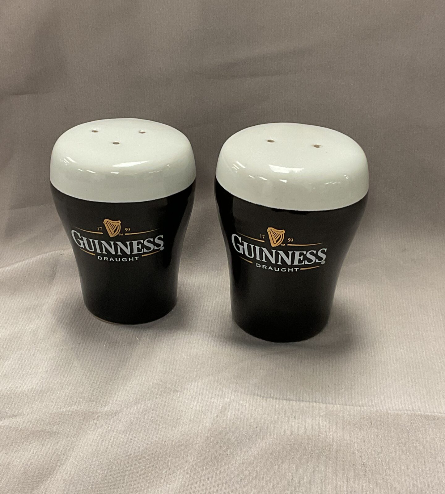 Guinness and Co salt and pepper pots