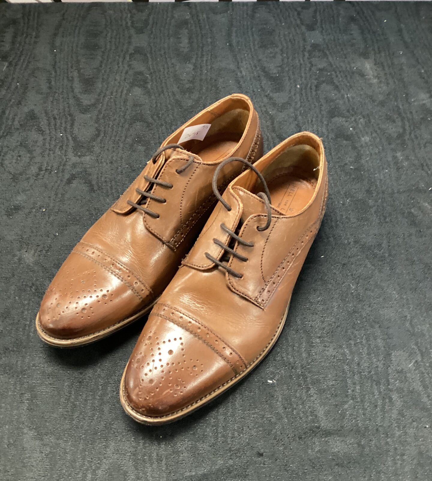 Pair of size 7 brown leather shoes from next