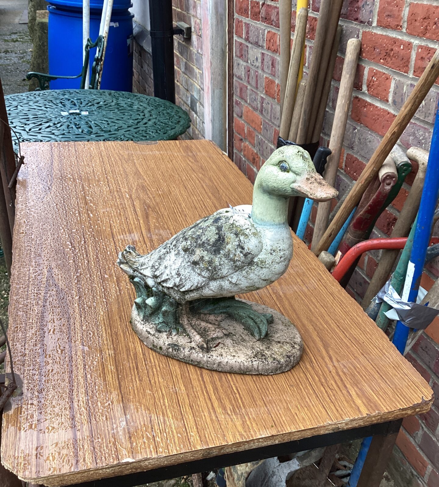 Stone effect  Duck garden ornament