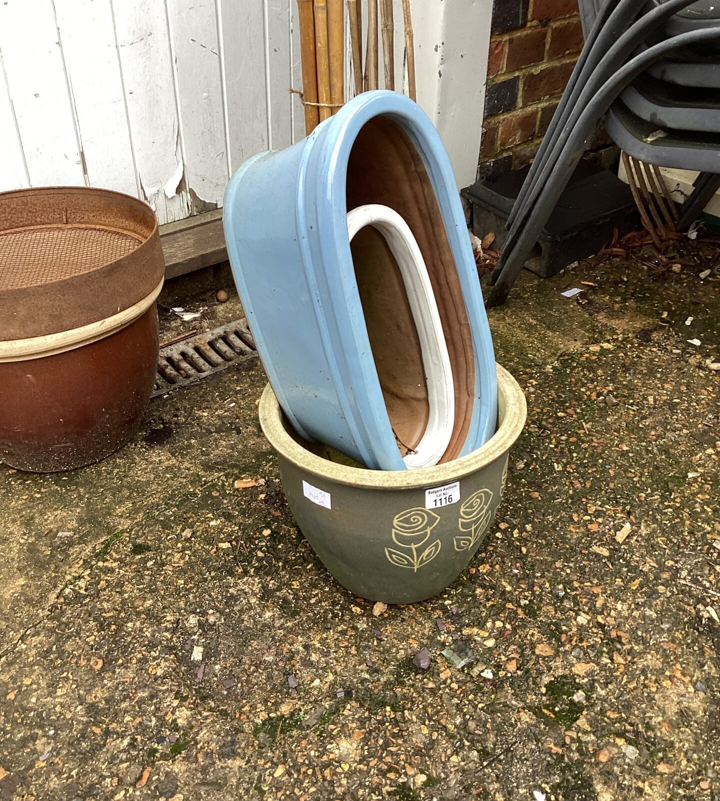 Three garden planters