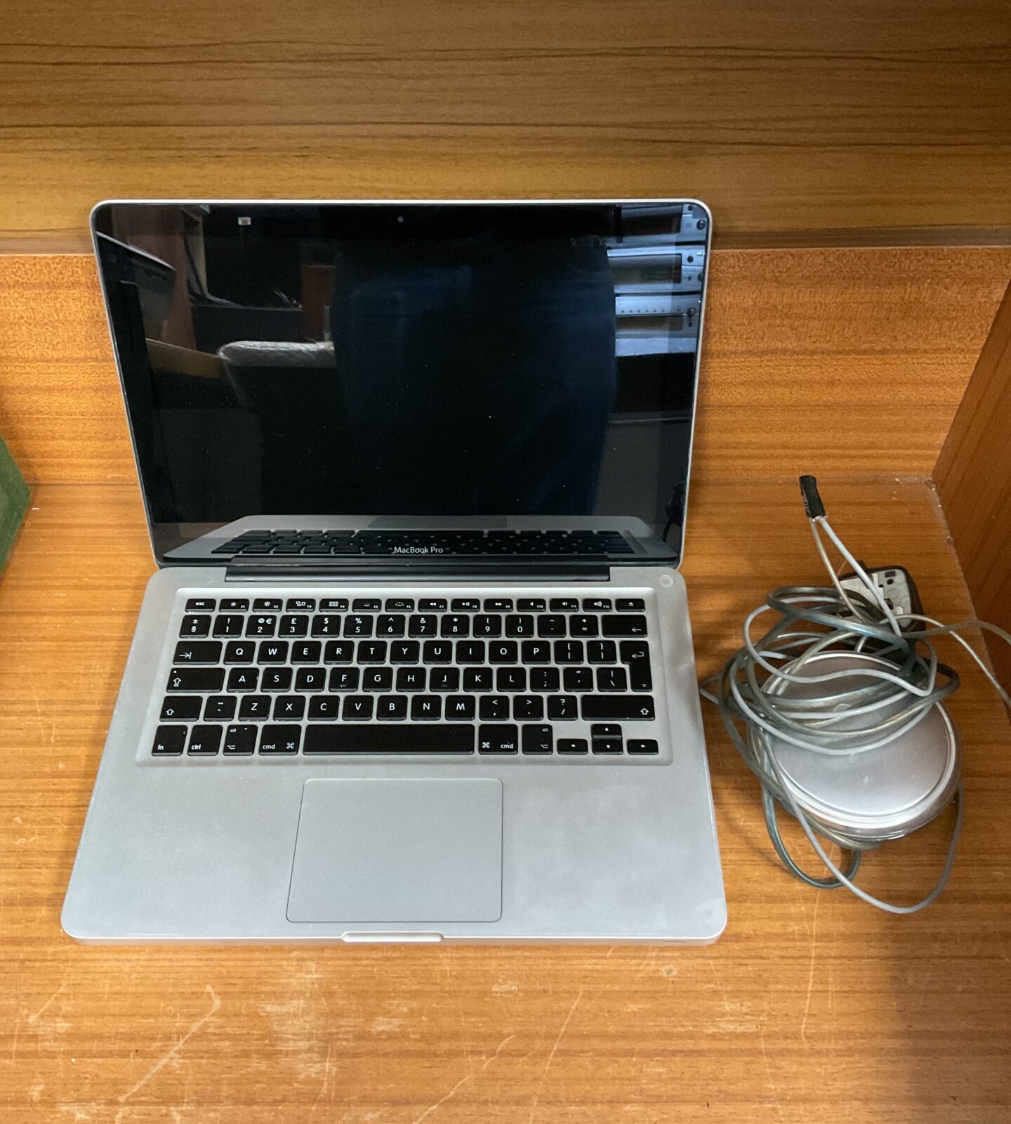 Apple macbook pro laptop with power supply (untested)