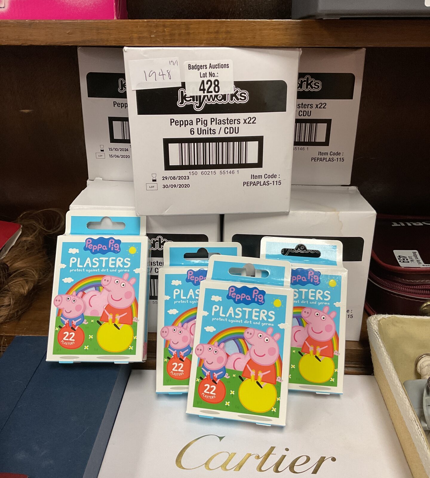 7 boxes of Peppa Pig plasters