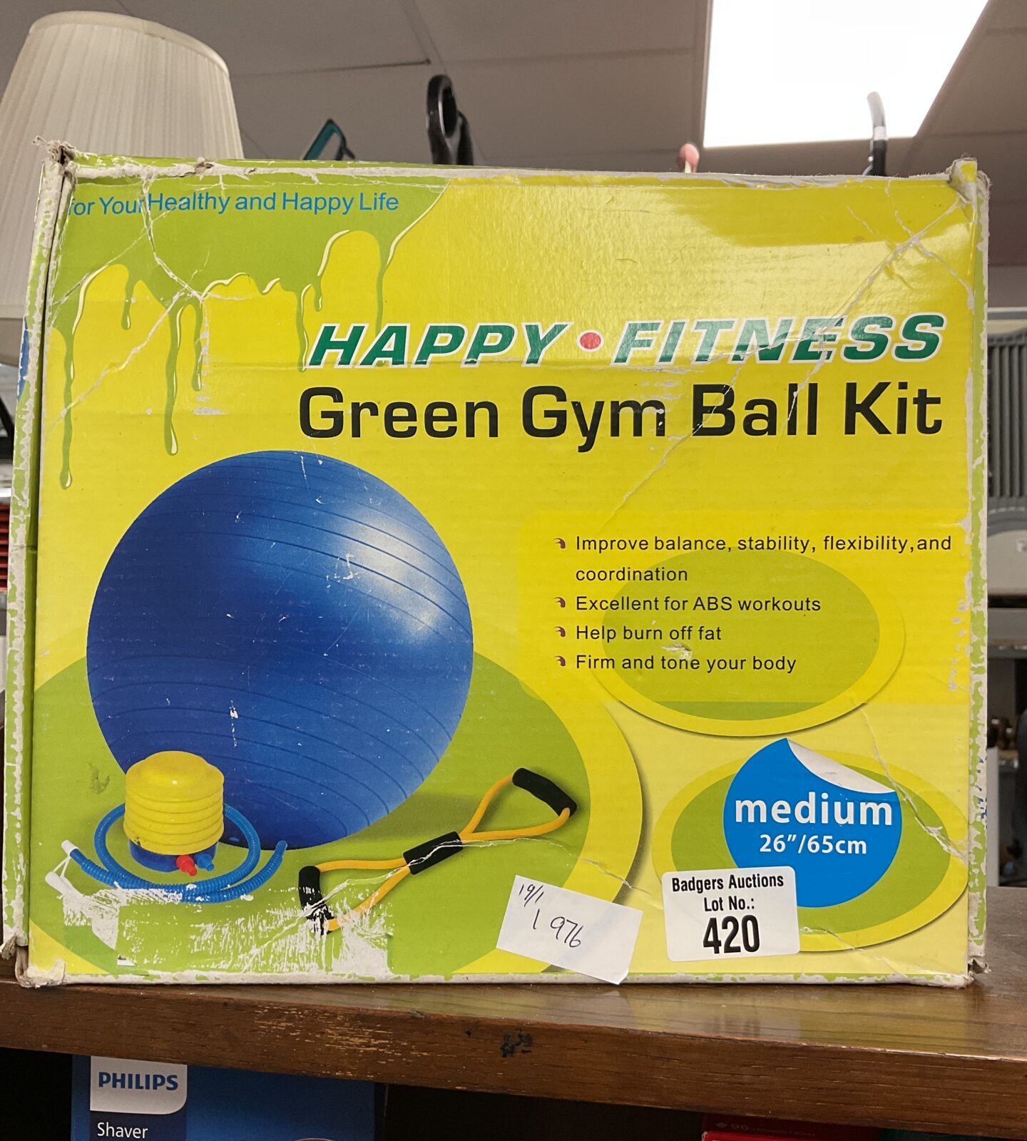 Happy Fitness Gym Ball Kit with pump