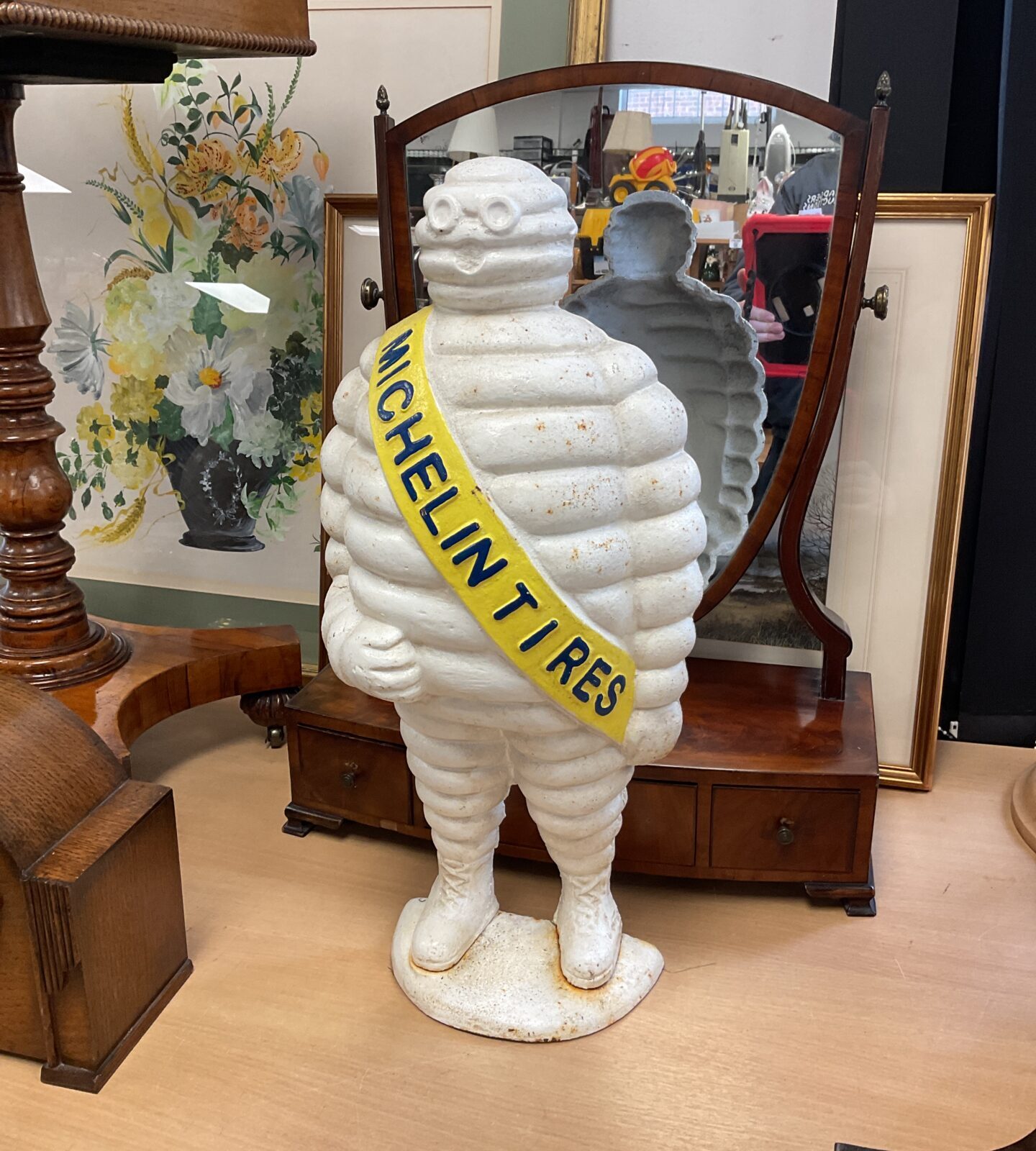 Large 22” cast iron Michelin man