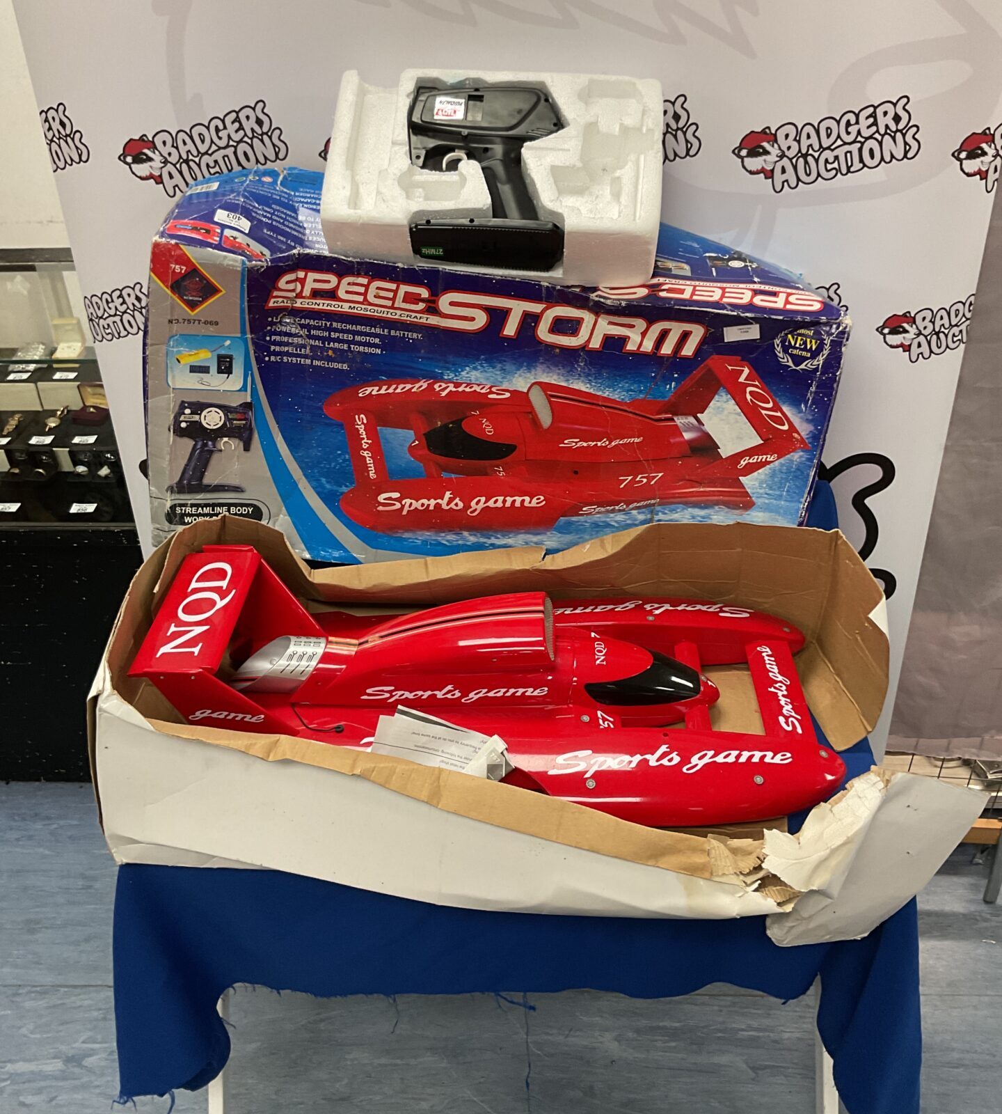 Speed storm model with remote