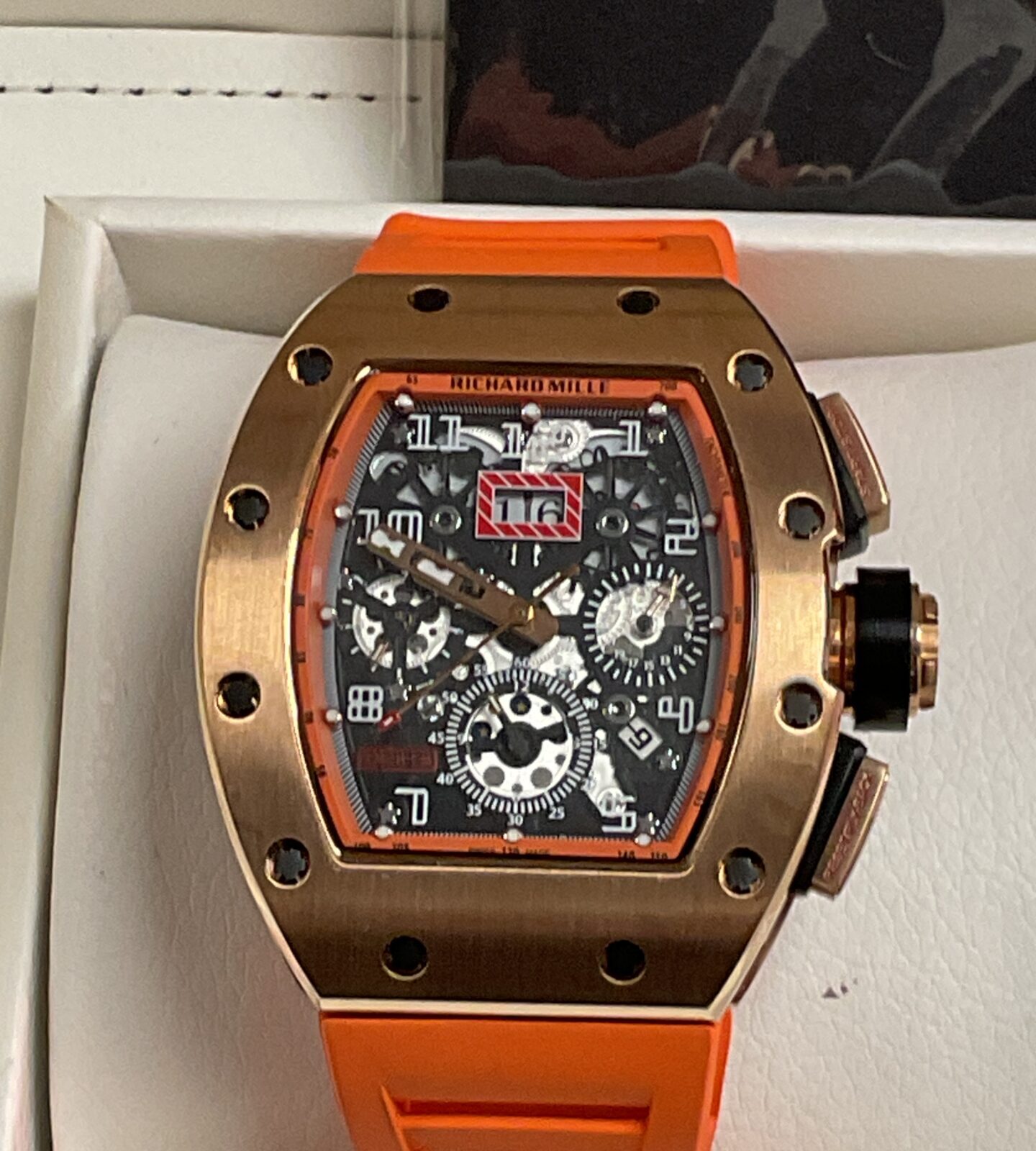 Richard Mille style Quartz wristwatch with box