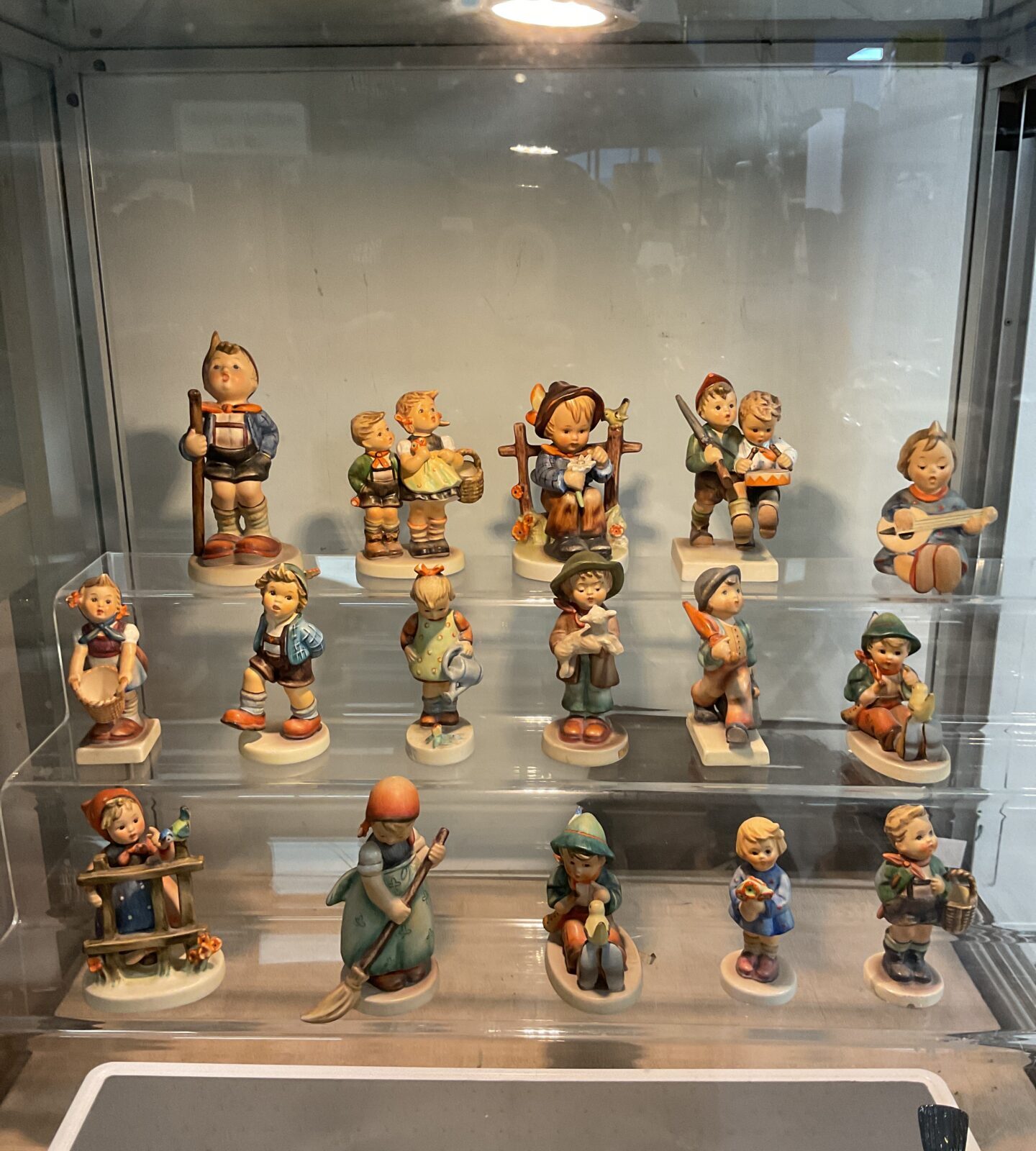 Collection of Sixteen vintage Hummel Goebel boy and girl figures