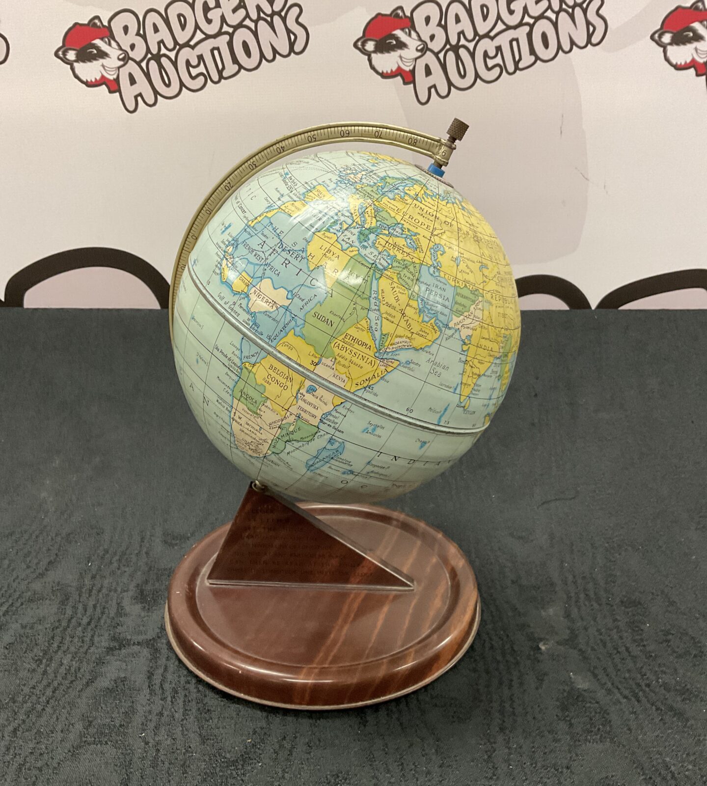 Vintage tin chad valley globe