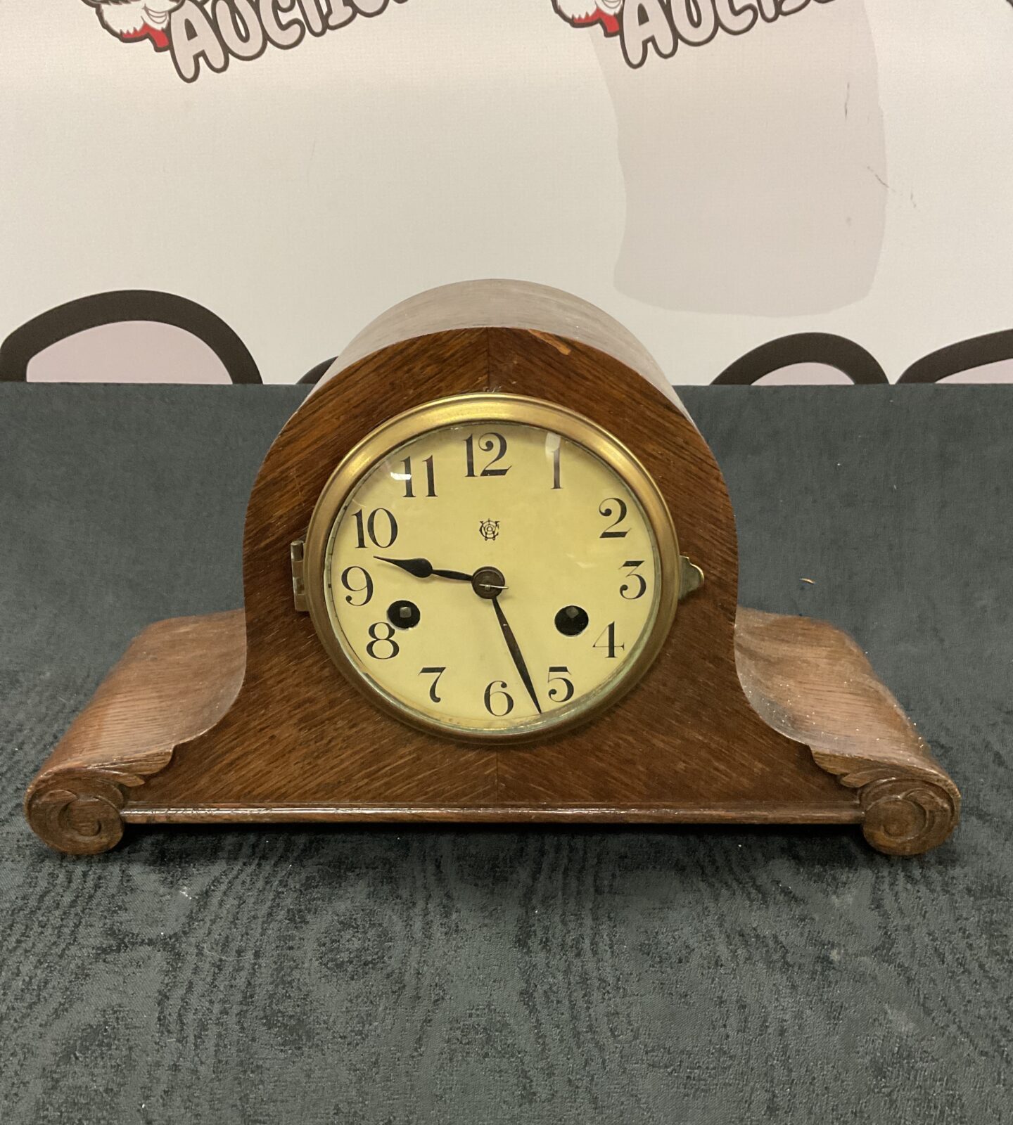 art deco C W Mantle clock working with key