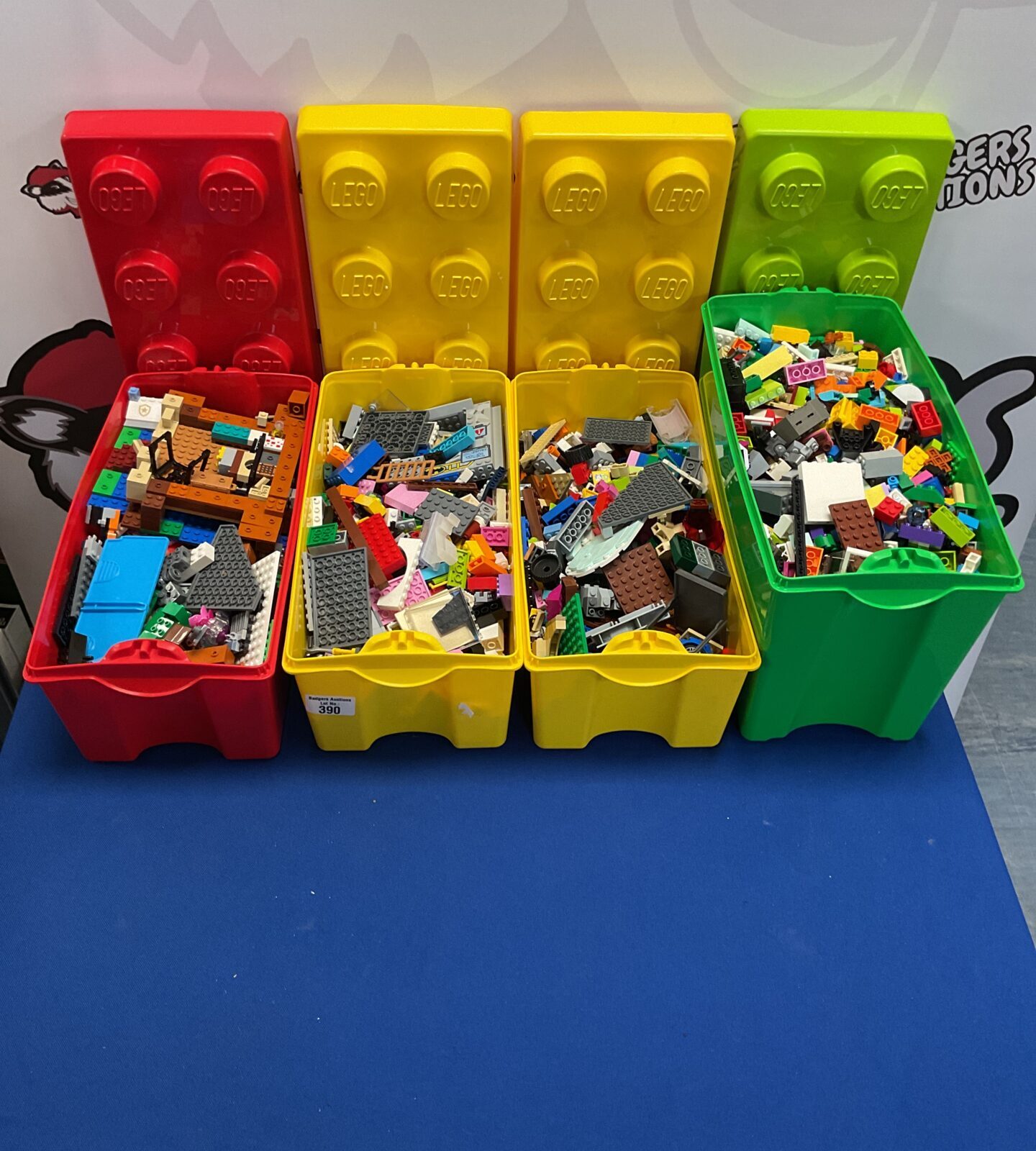 Four boxes of mixed lego