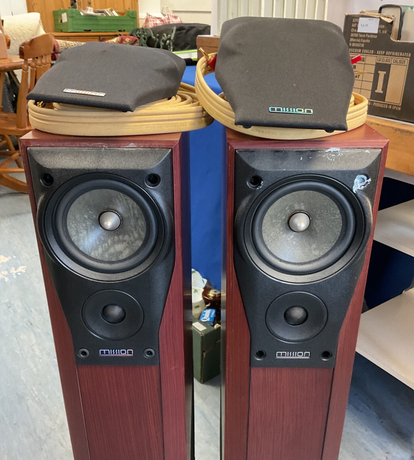 Pair of mission 782 speakers with cables - Image 2